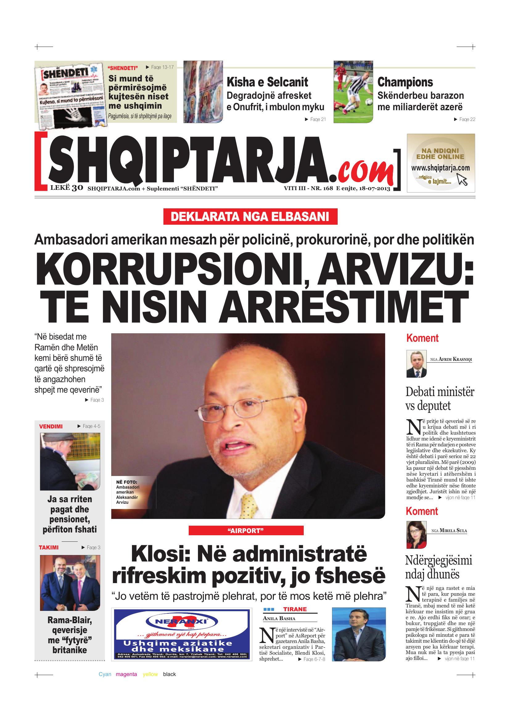 Shqiptarja.com 2013-07-18