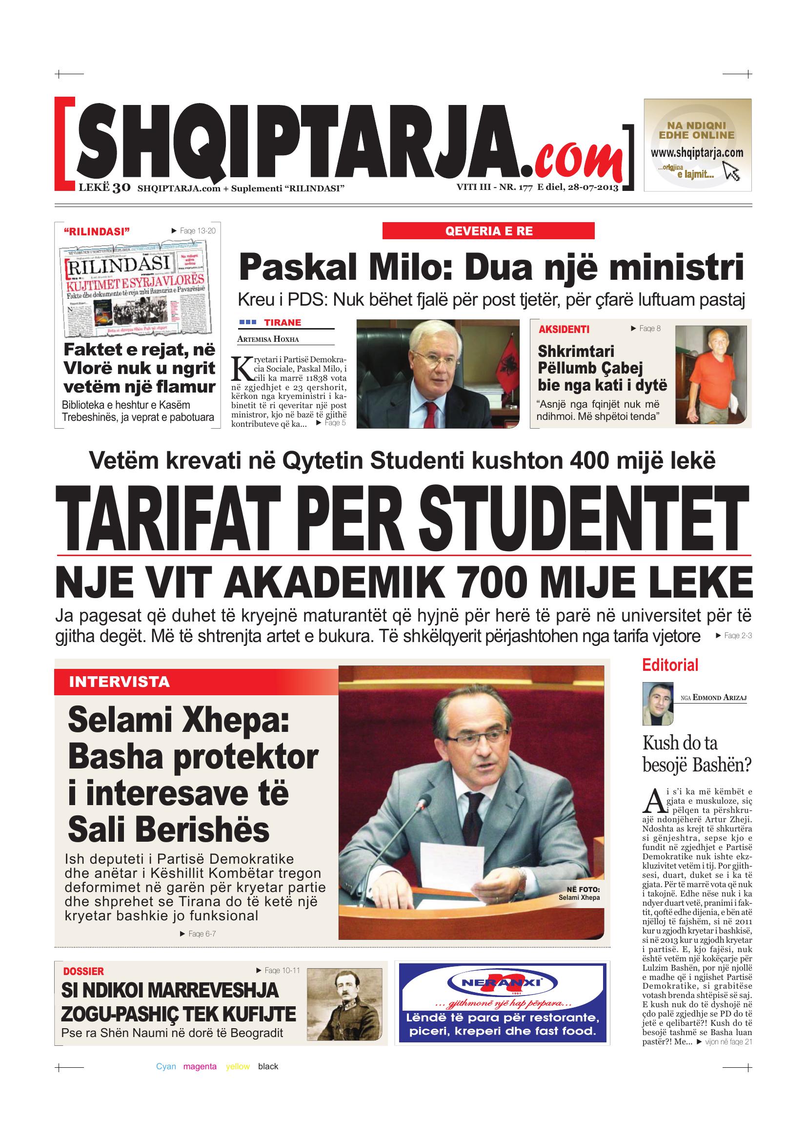 Shqiptarja.com 2013-07-28