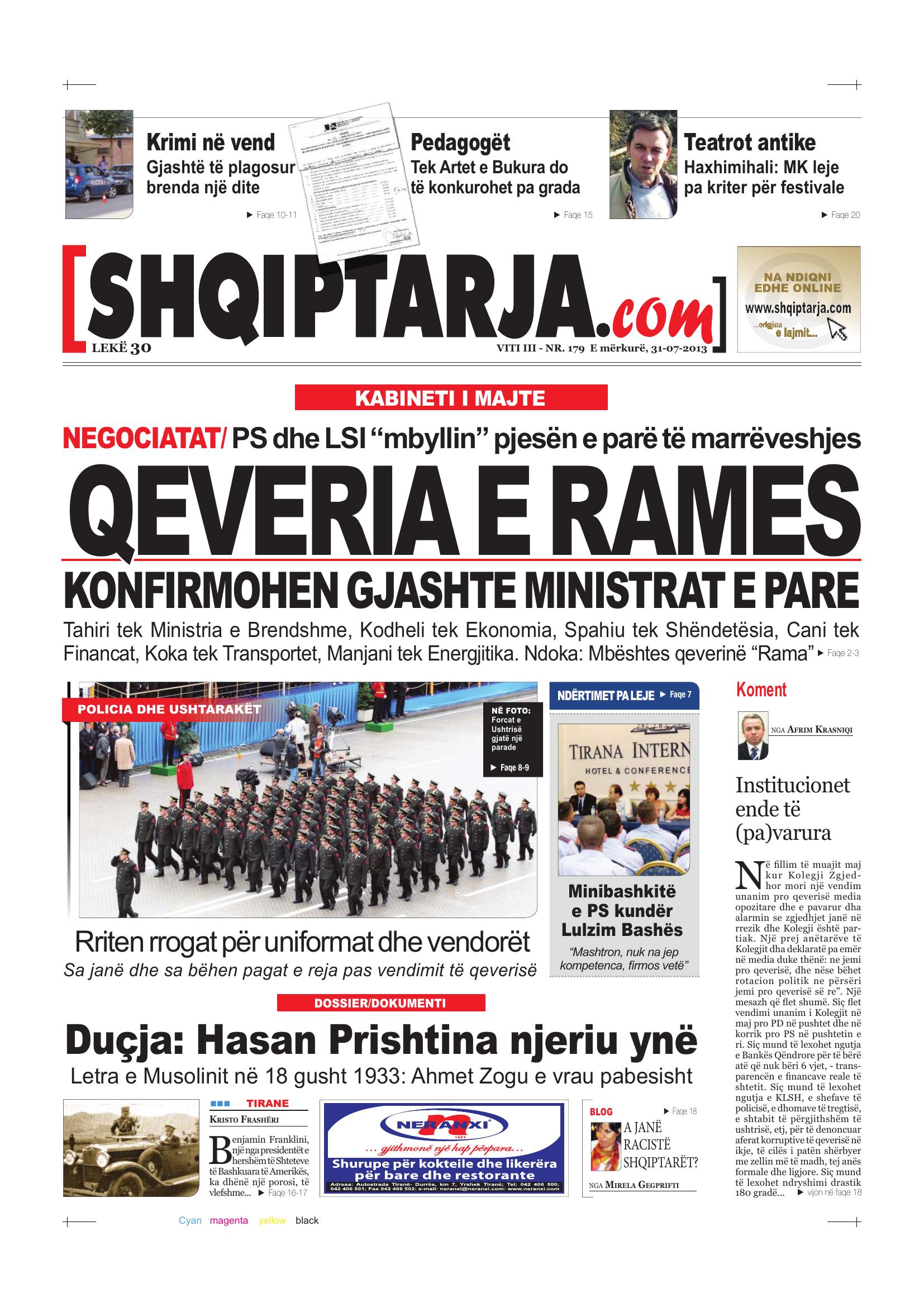 Shqiptarja.com 2013-07-31