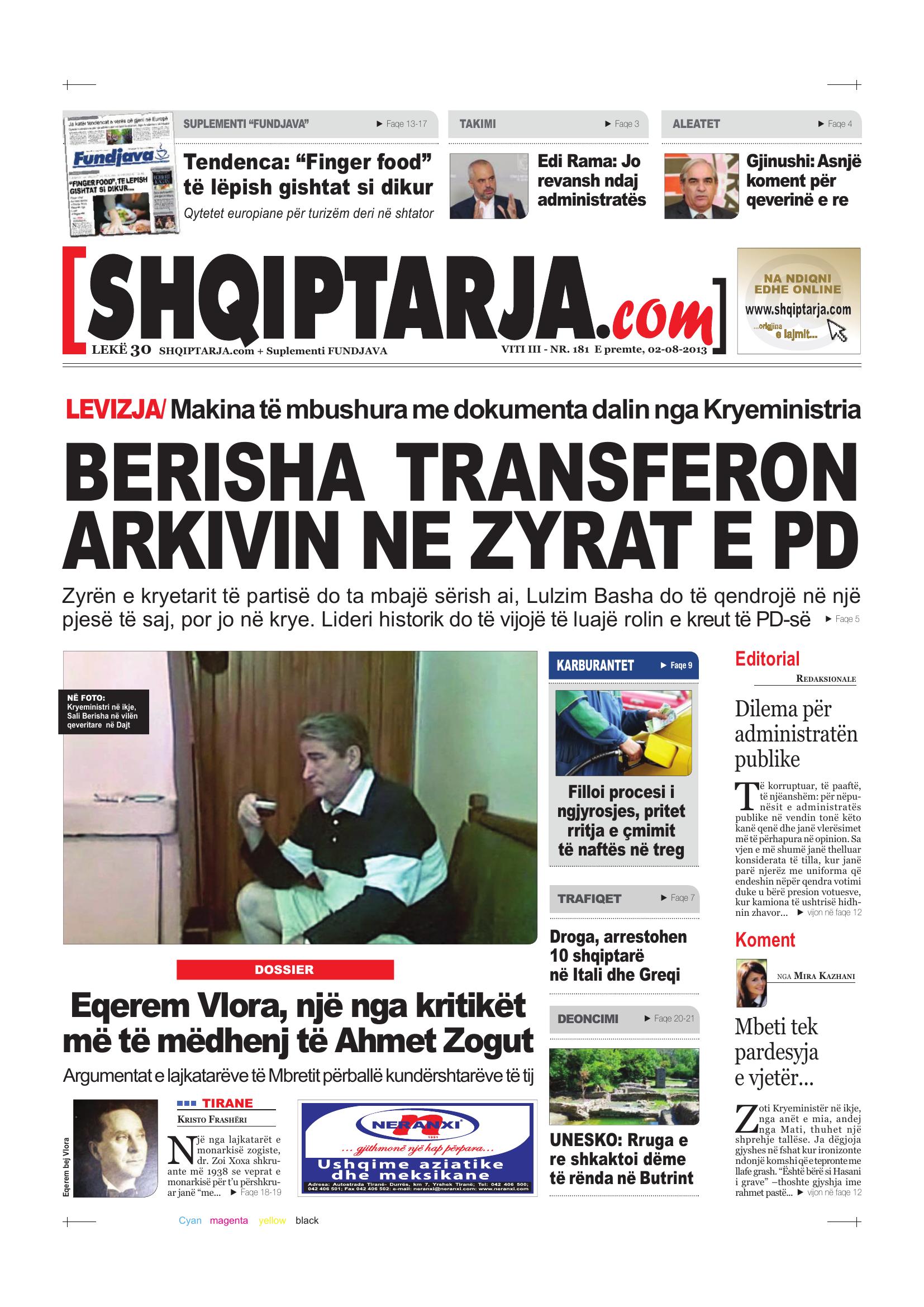 Shqiptarja.com 2013-08-02
