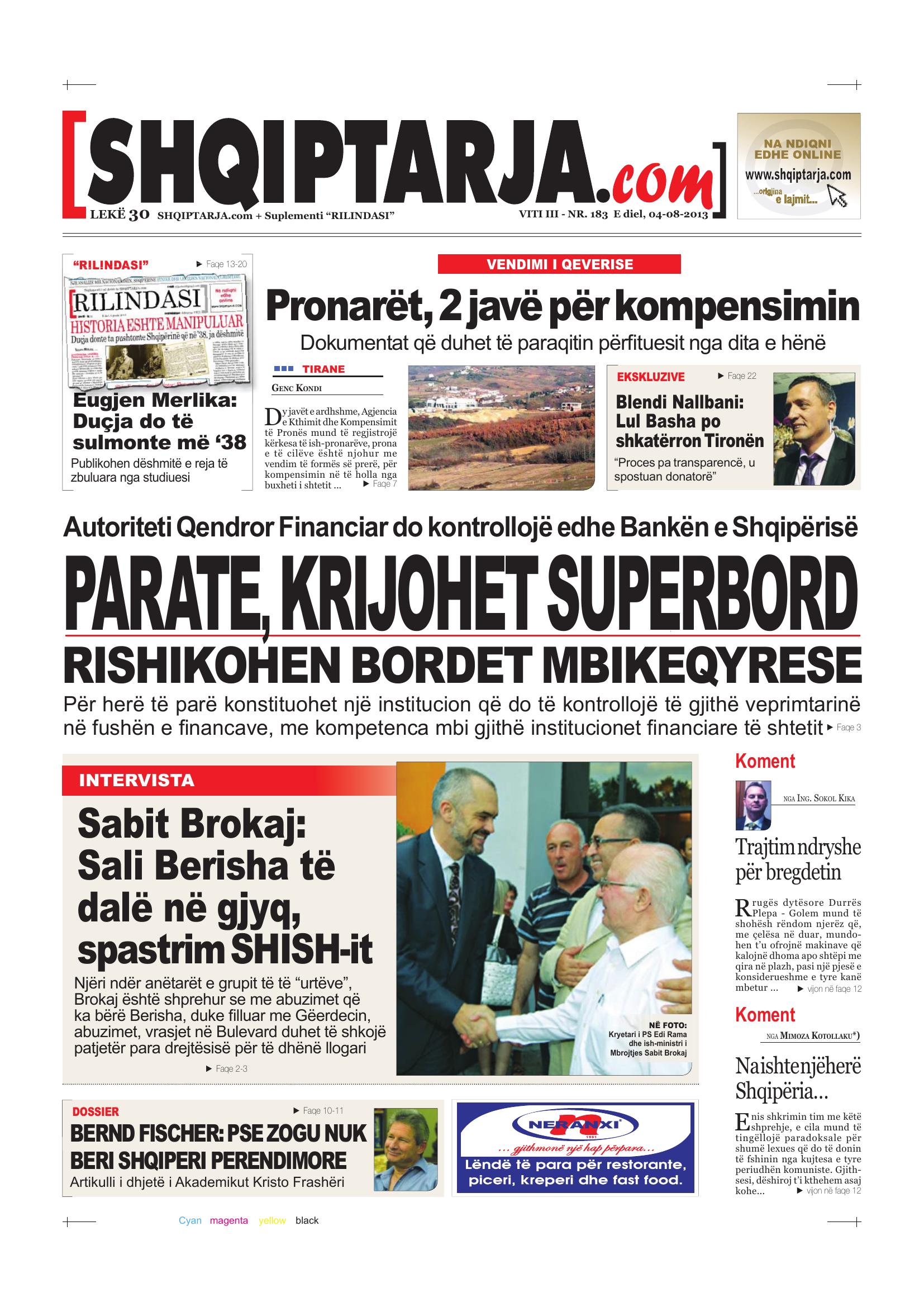Shqiptarja.com 2013-08-04