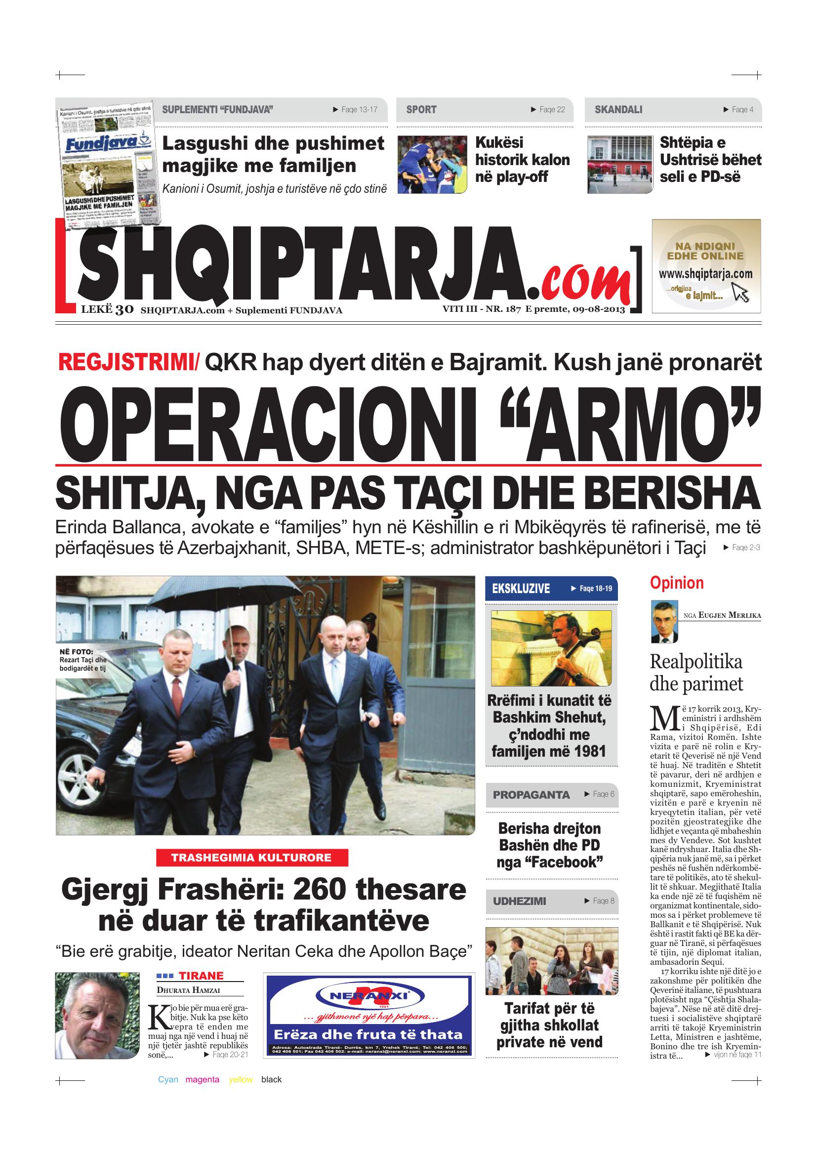Shqiptarja.com 2013-08-09