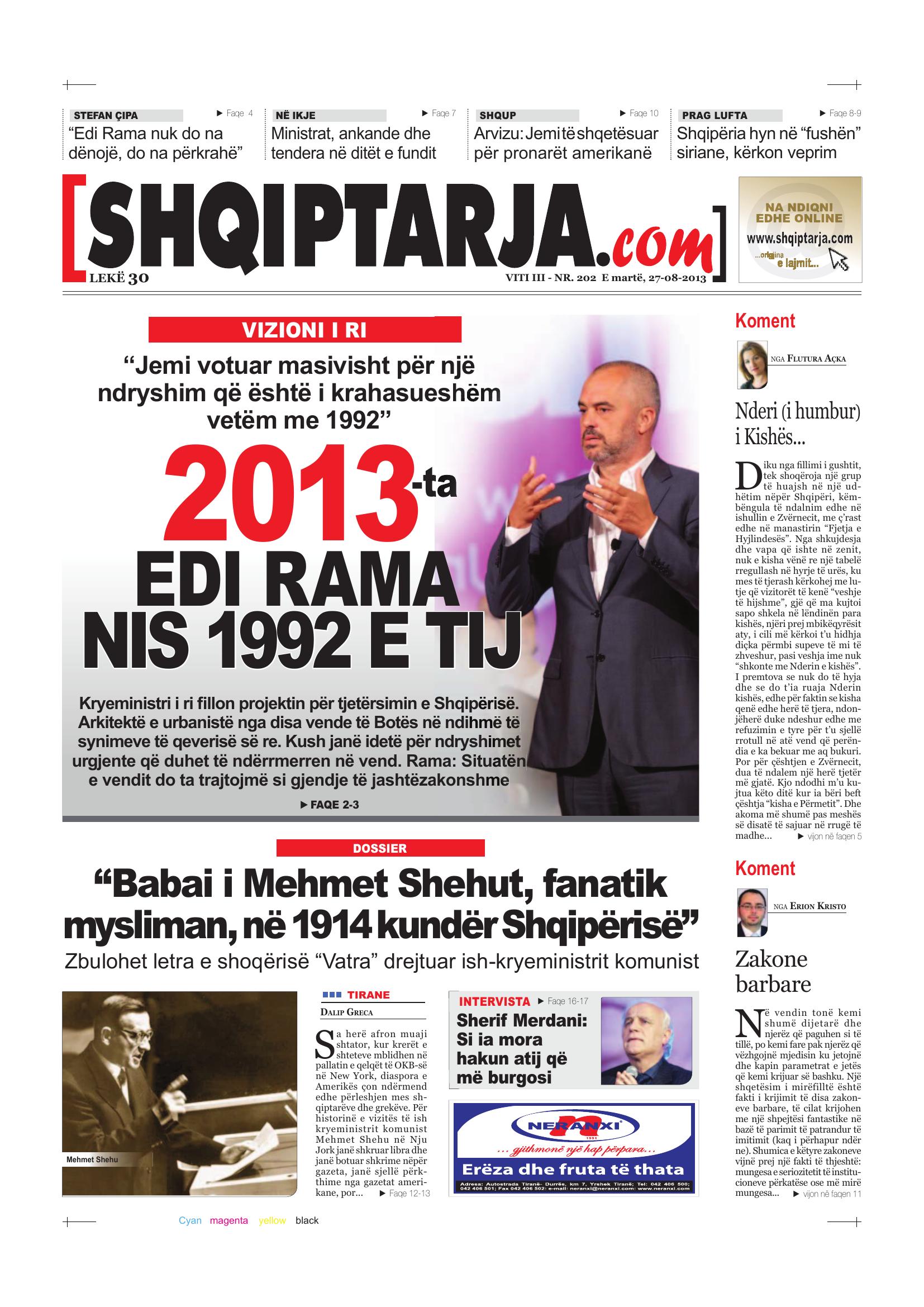 Shqiptarja.com 2013-08-27