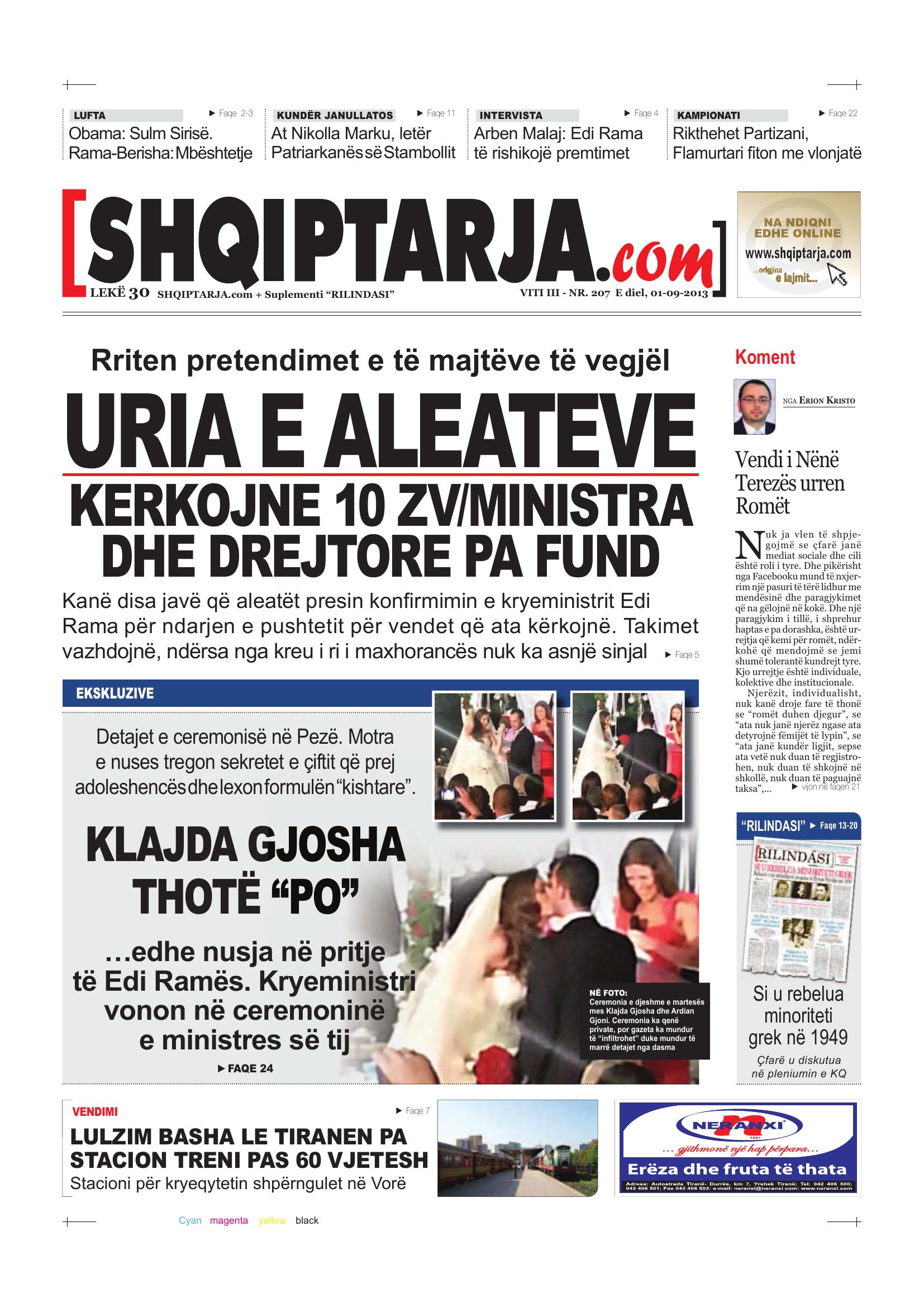 Shqiptarja.com 2013-09-01