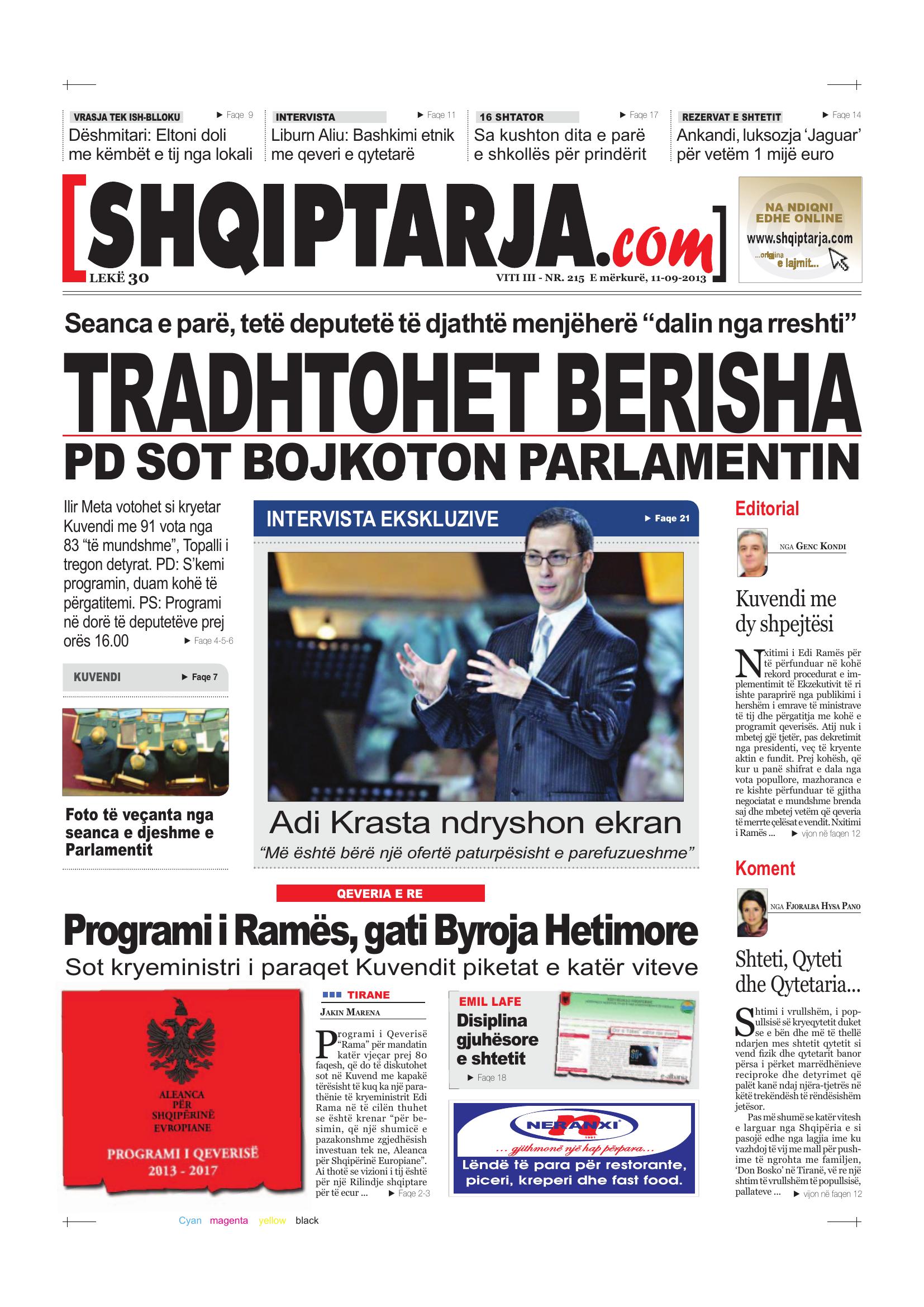Shqiptarja.com 2013-09-11