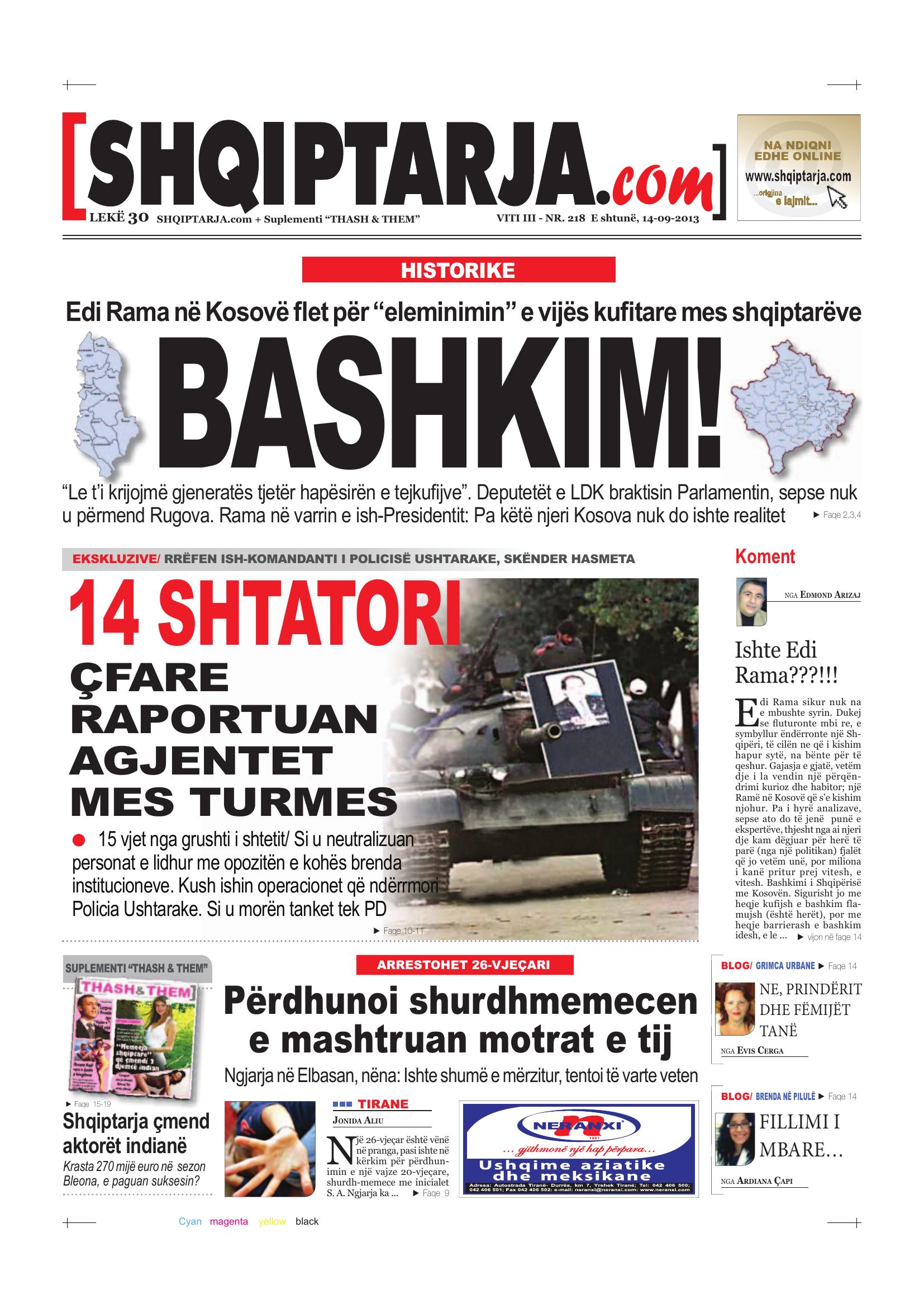 Shqiptarja.com 2013-09-14