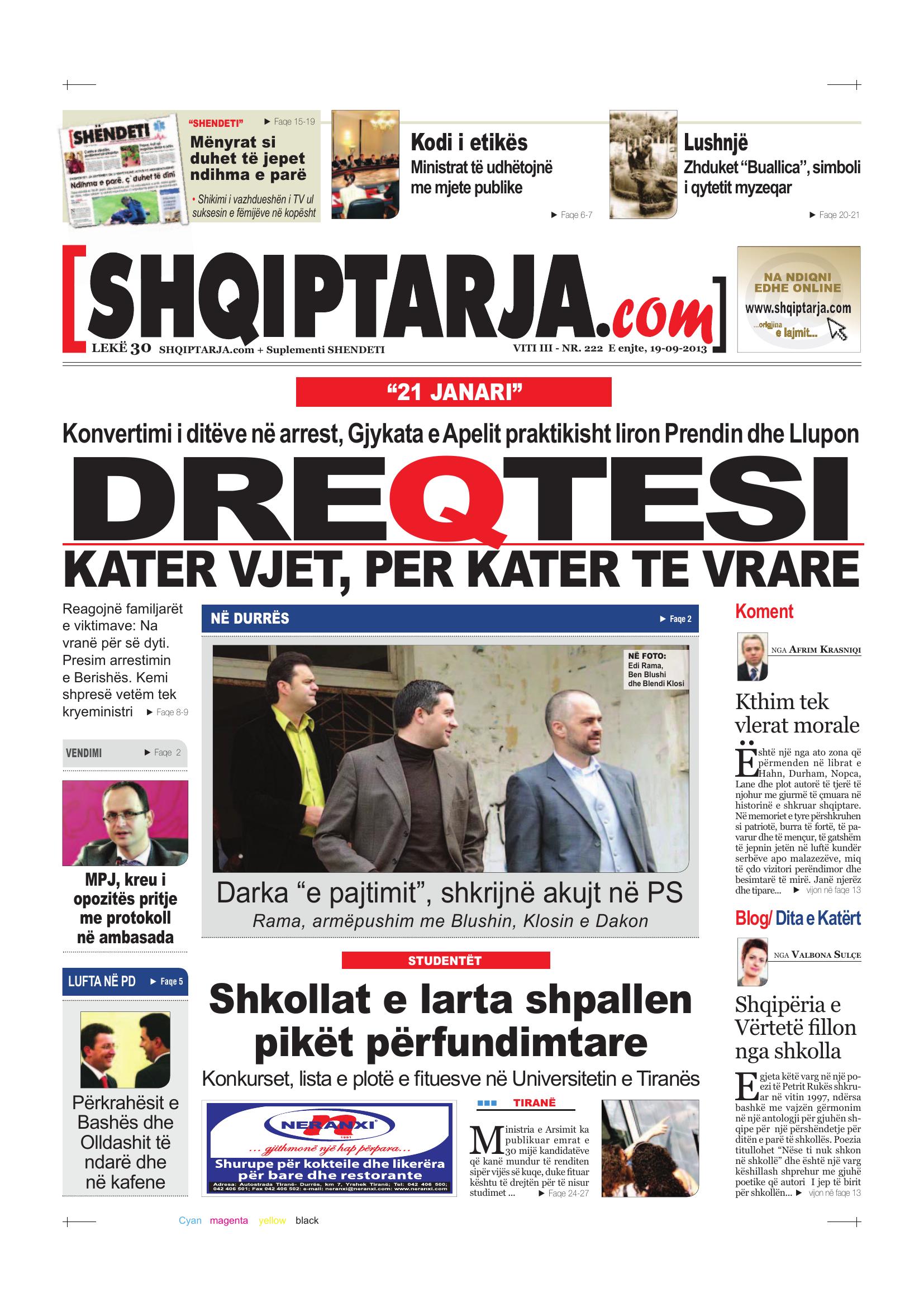 Shqiptarja.com 2013-09-19