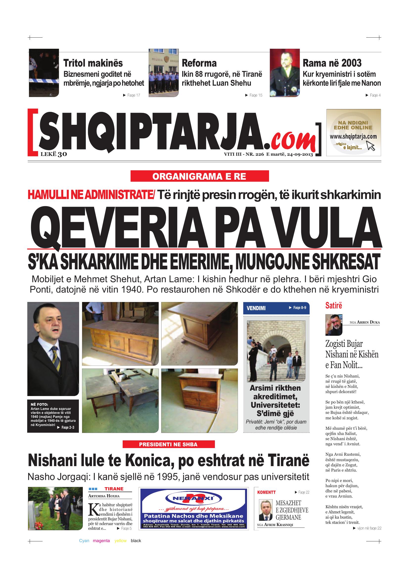 Shqiptarja.com 2013-09-24