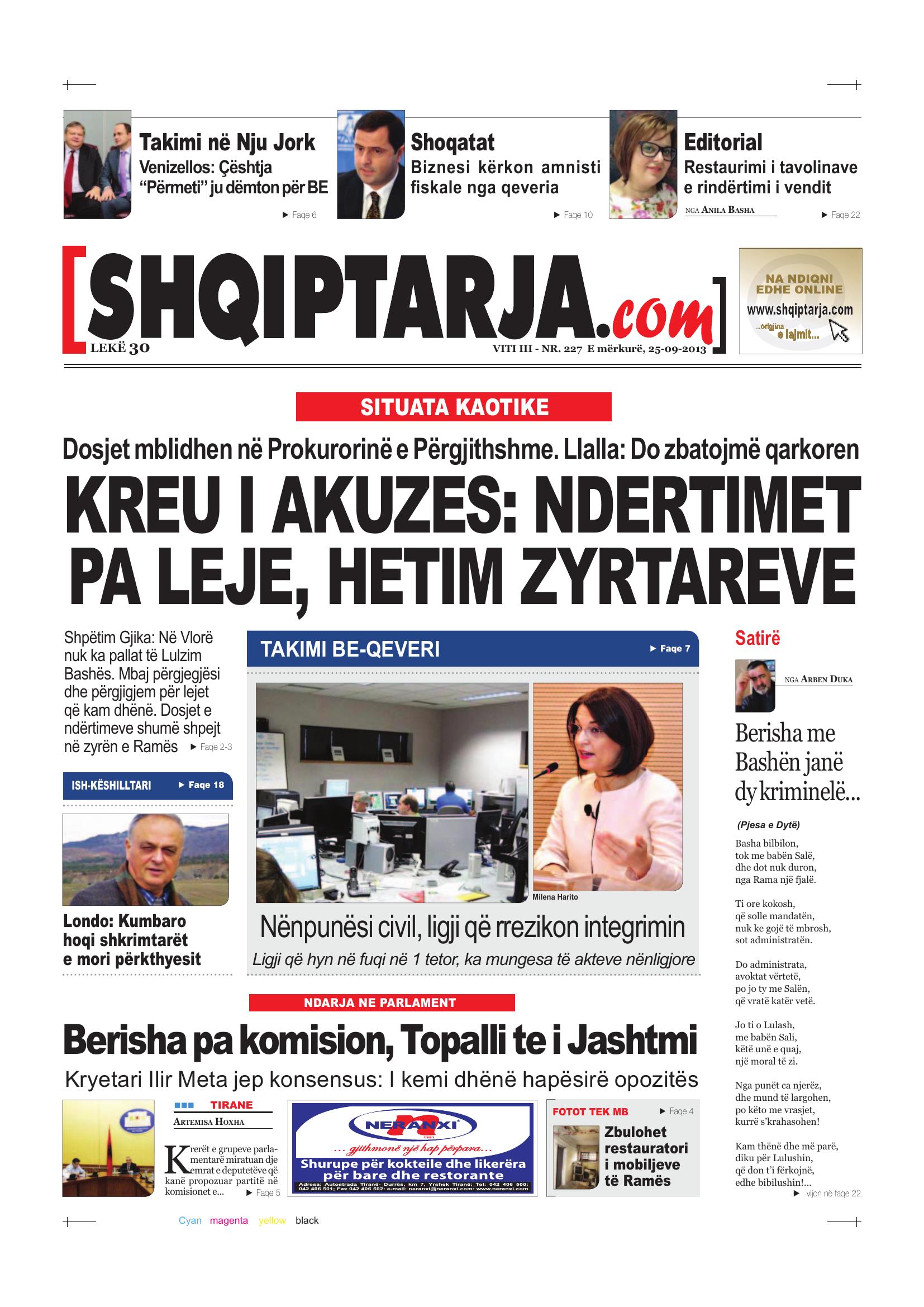 Shqiptarja.com 2013-09-25
