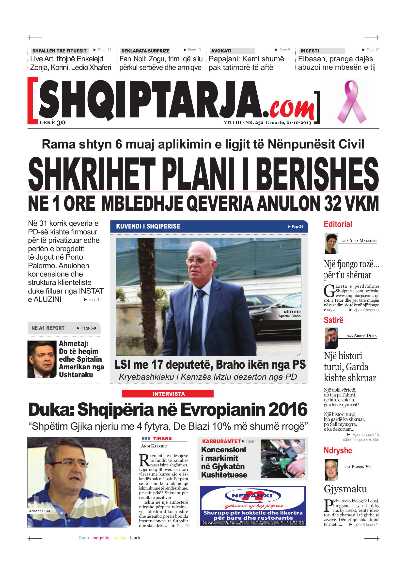 Shqiptarja.com 2013-10-01