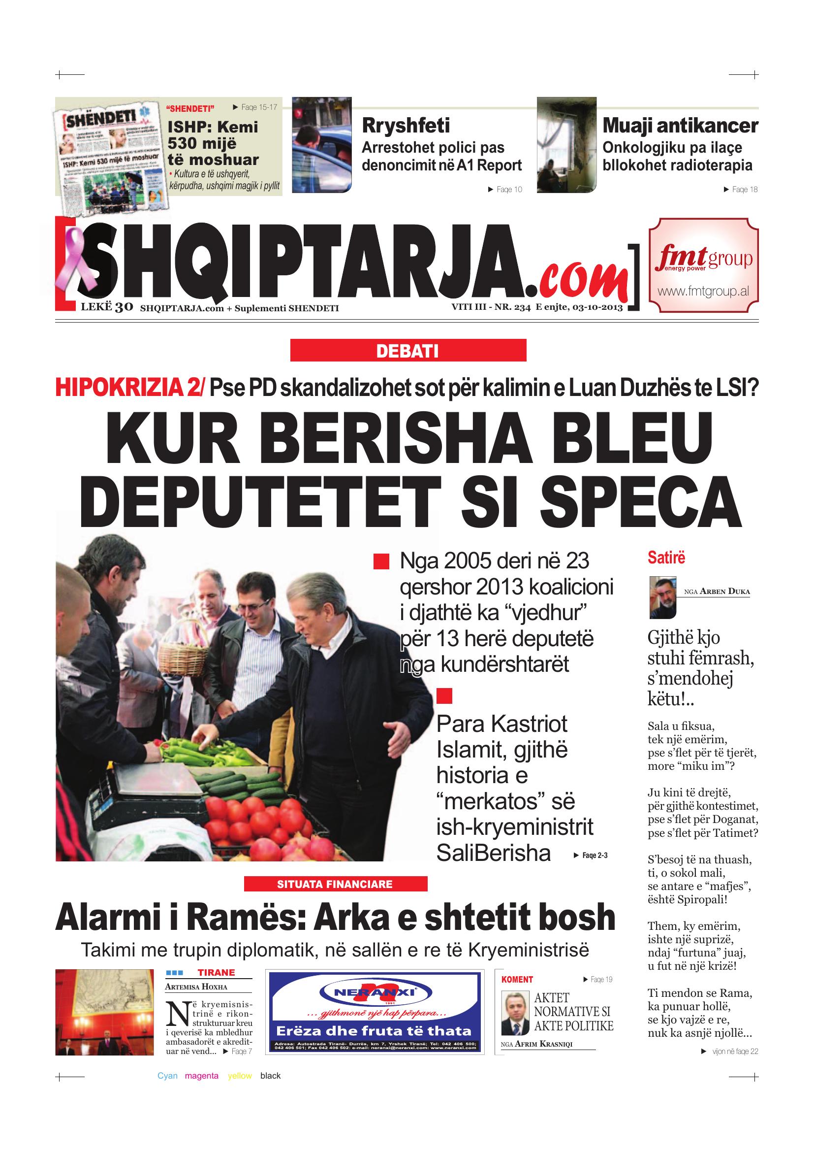 Shqiptarja.com 2013-10-03