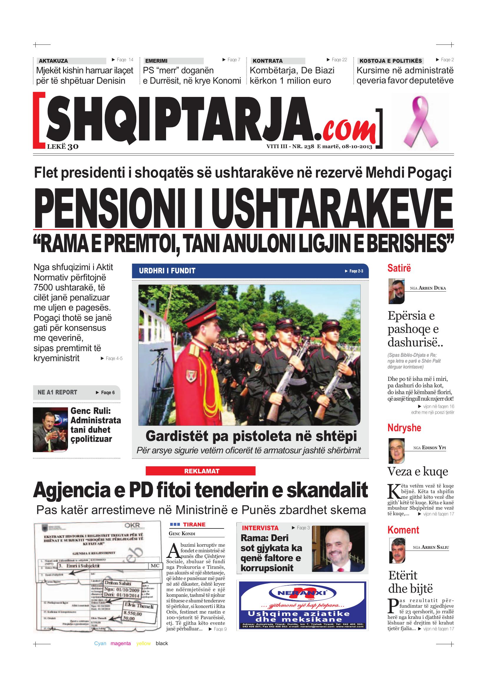 Shqiptarja.com 2013-10-08