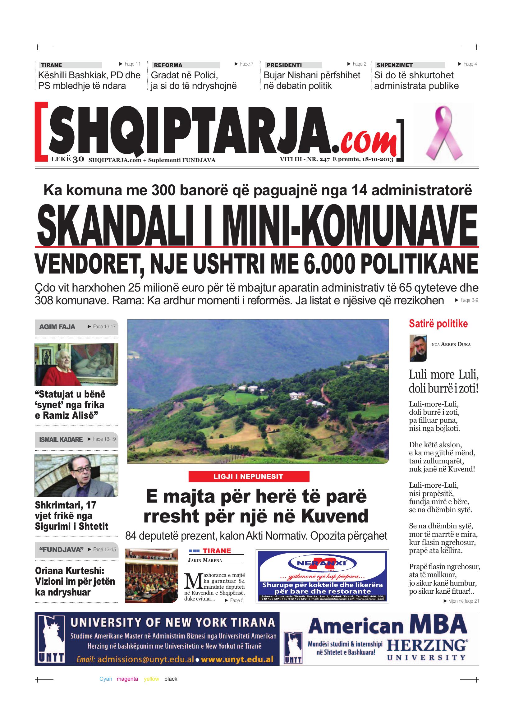 Shqiptarja.com 2013-10-18