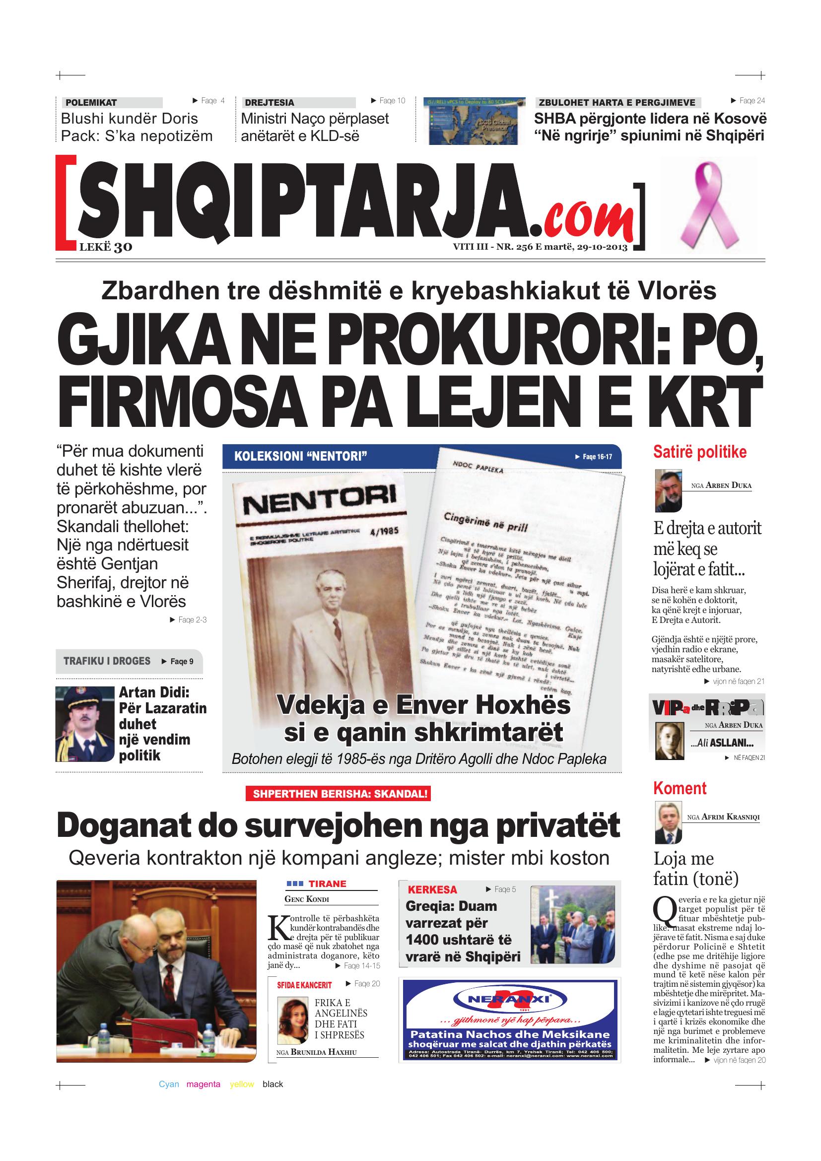 Shqiptarja.com 2013-10-29