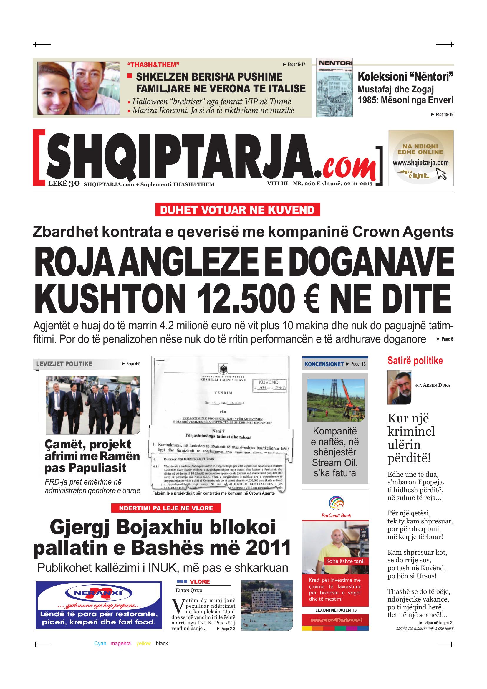 Shqiptarja.com 2013-11-02