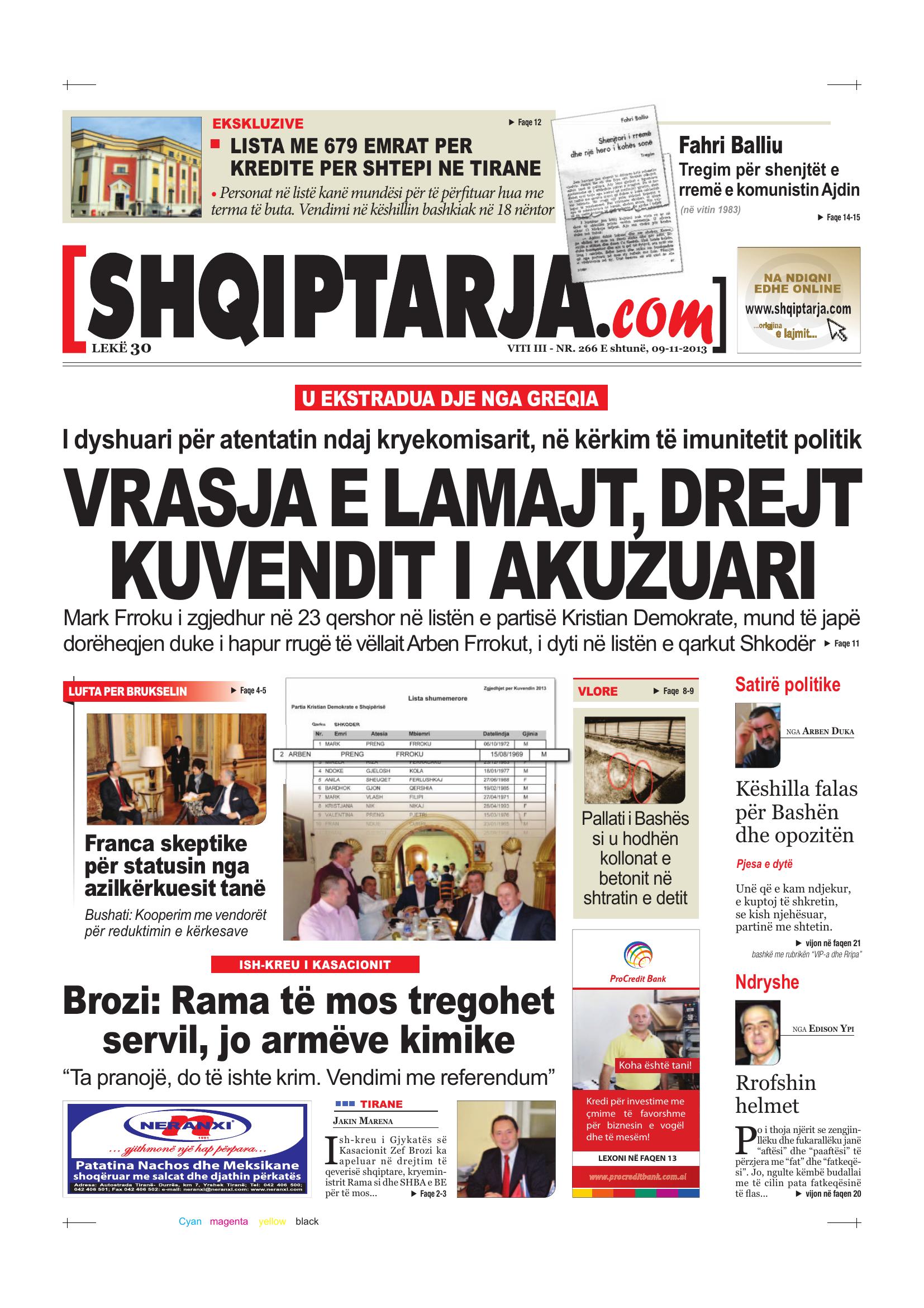 Shqiptarja.com 2013-11-09