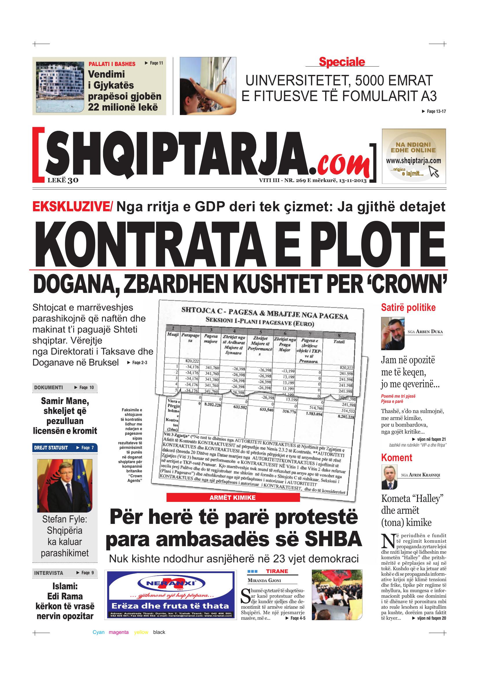 Shqiptarja.com 2013-11-13