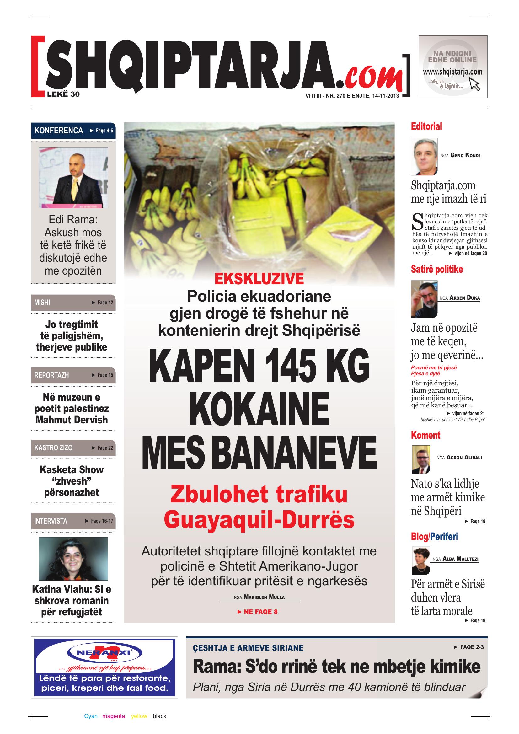 Shqiptarja.com 2013-11-14