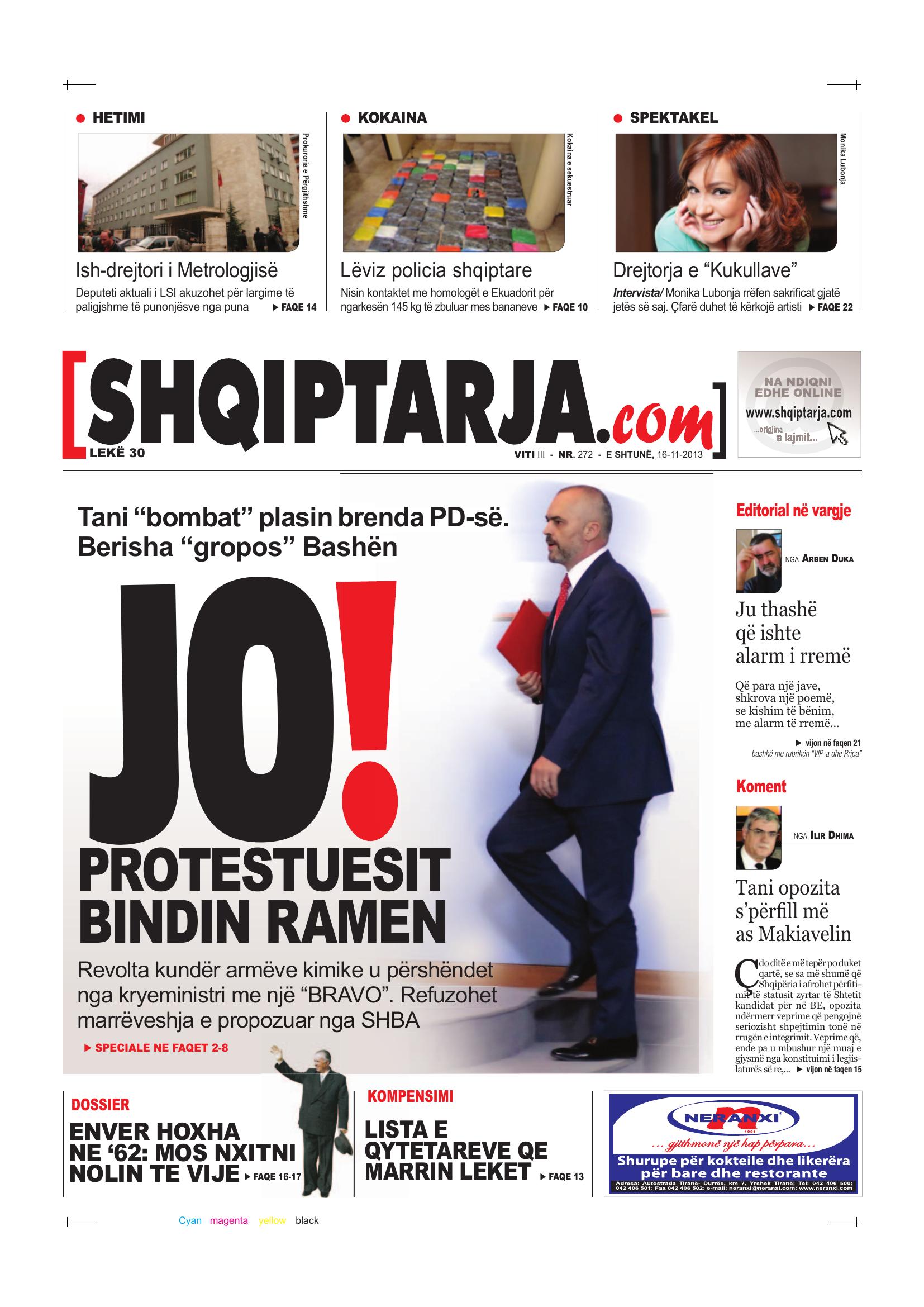Shqiptarja.com 2013-11-16