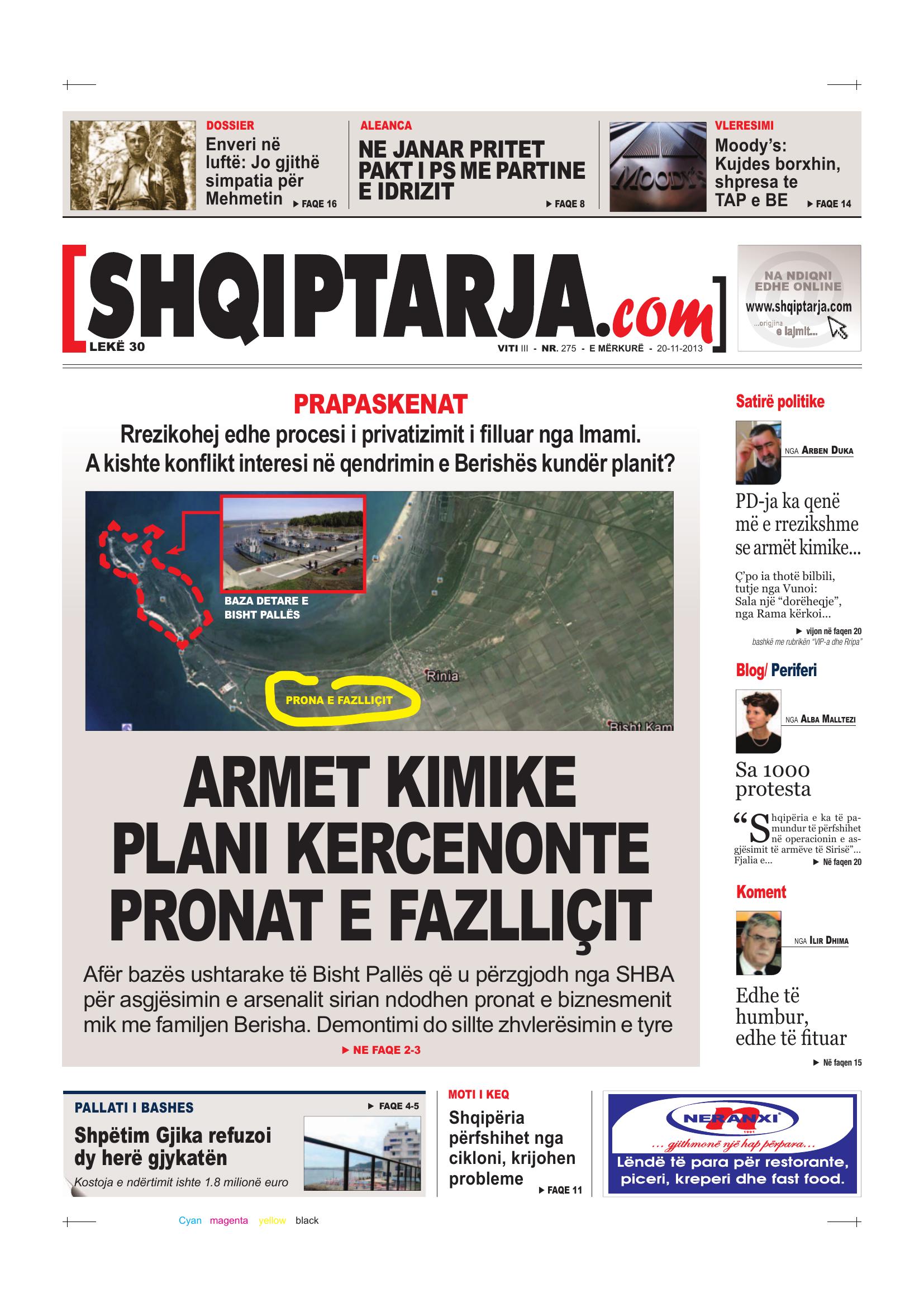 Shqiptarja.com 2013-11-20