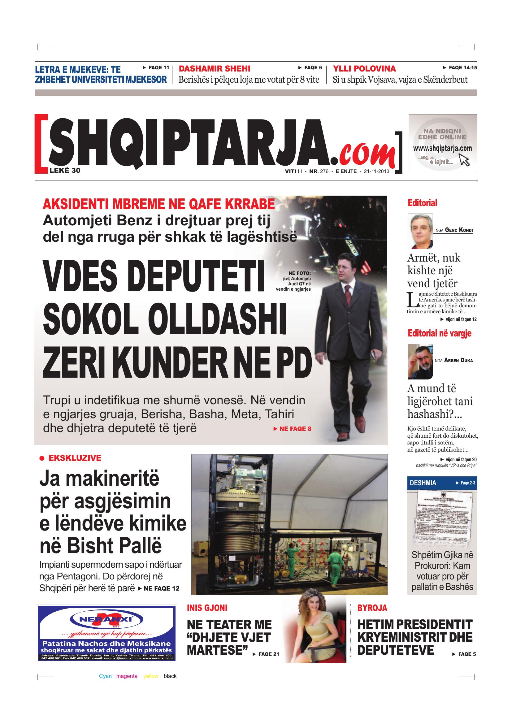 Shqiptarja.com 2013-11-21