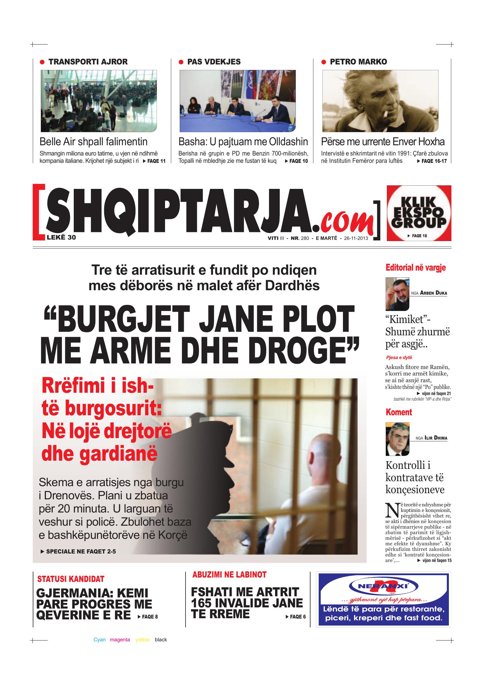Shqiptarja.com 2013-11-26