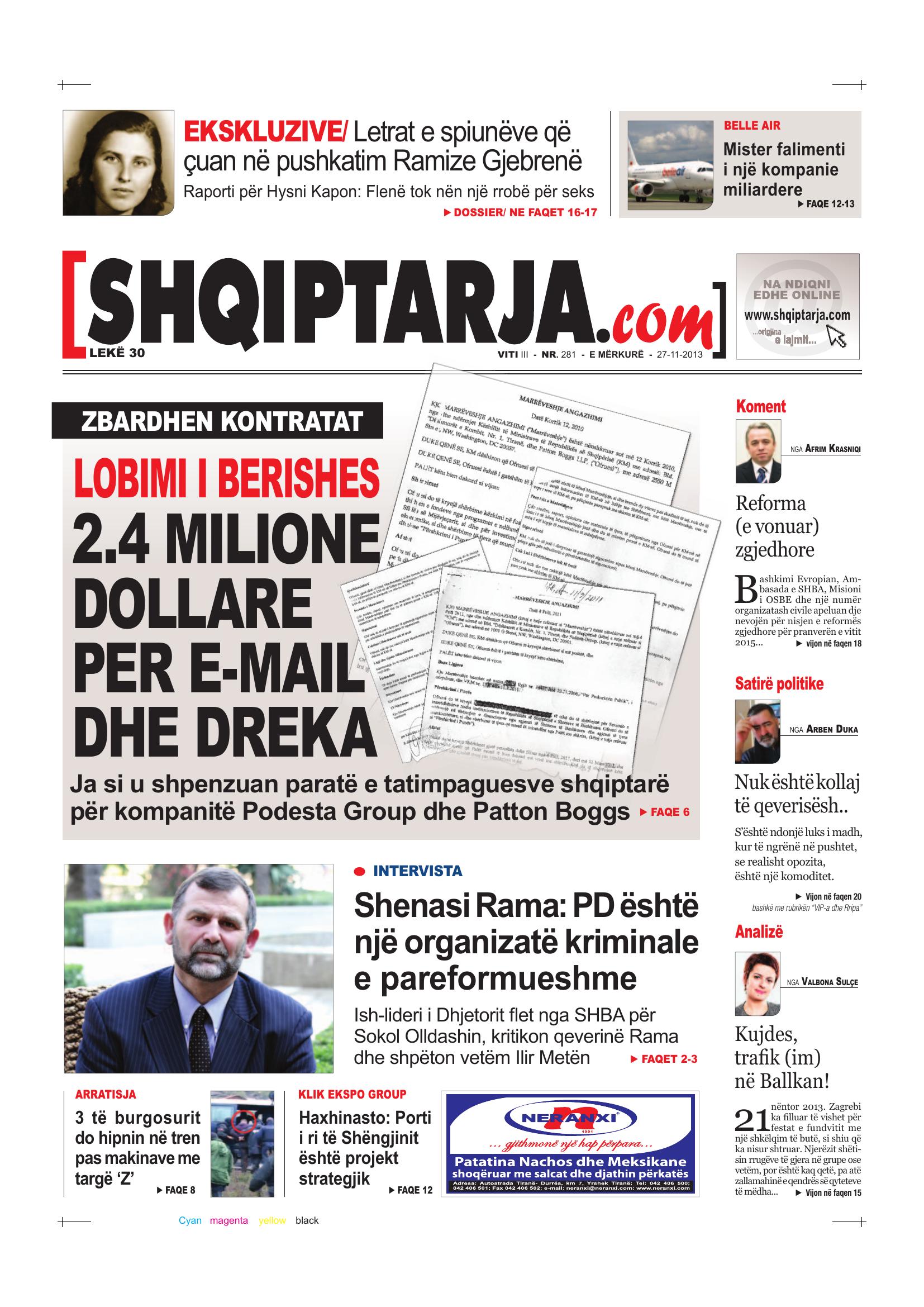 Shqiptarja.com 2013-11-27