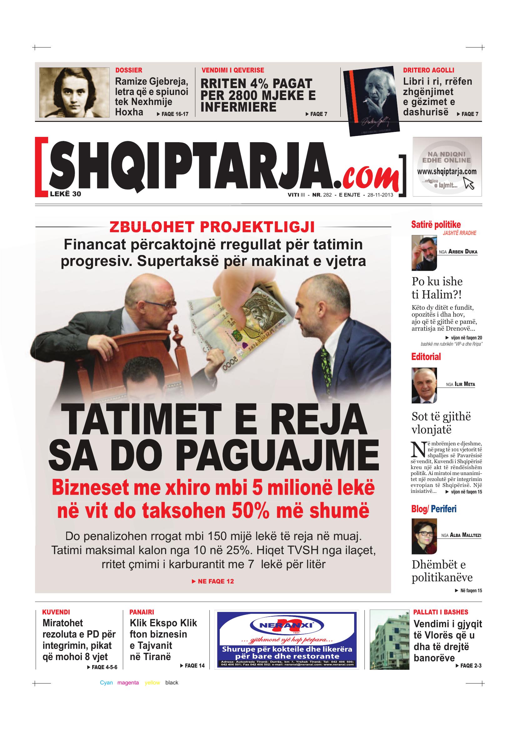 Shqiptarja.com 2013-11-28