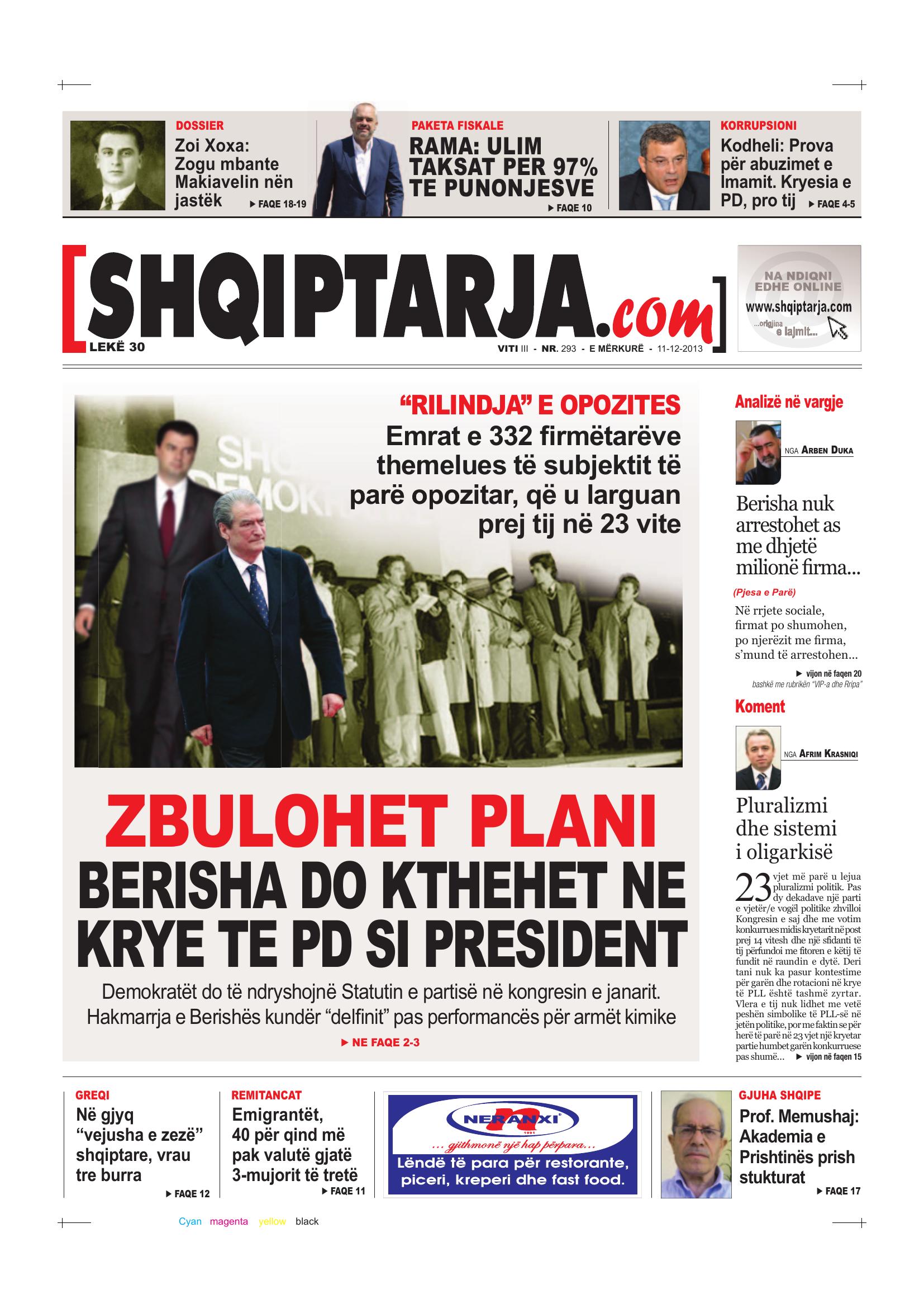 Shqiptarja.com 2013-12-11