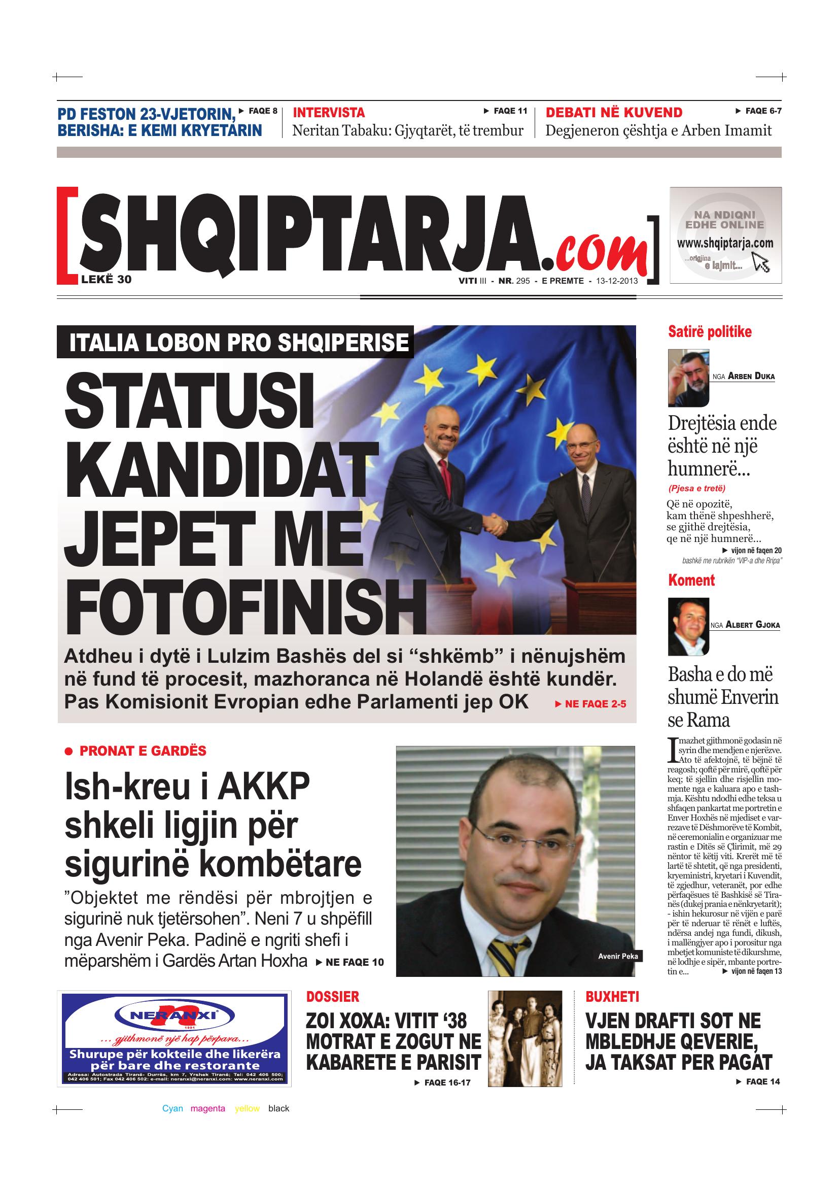 Shqiptarja.com 2013-12-13