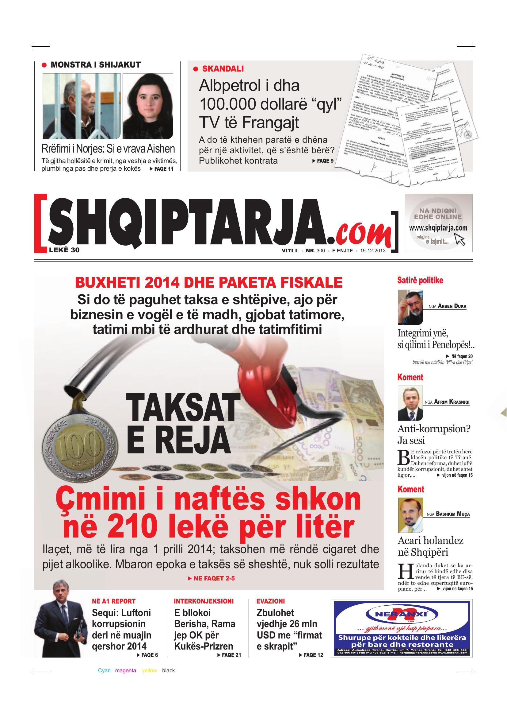 Shqiptarja.com 2013-12-19