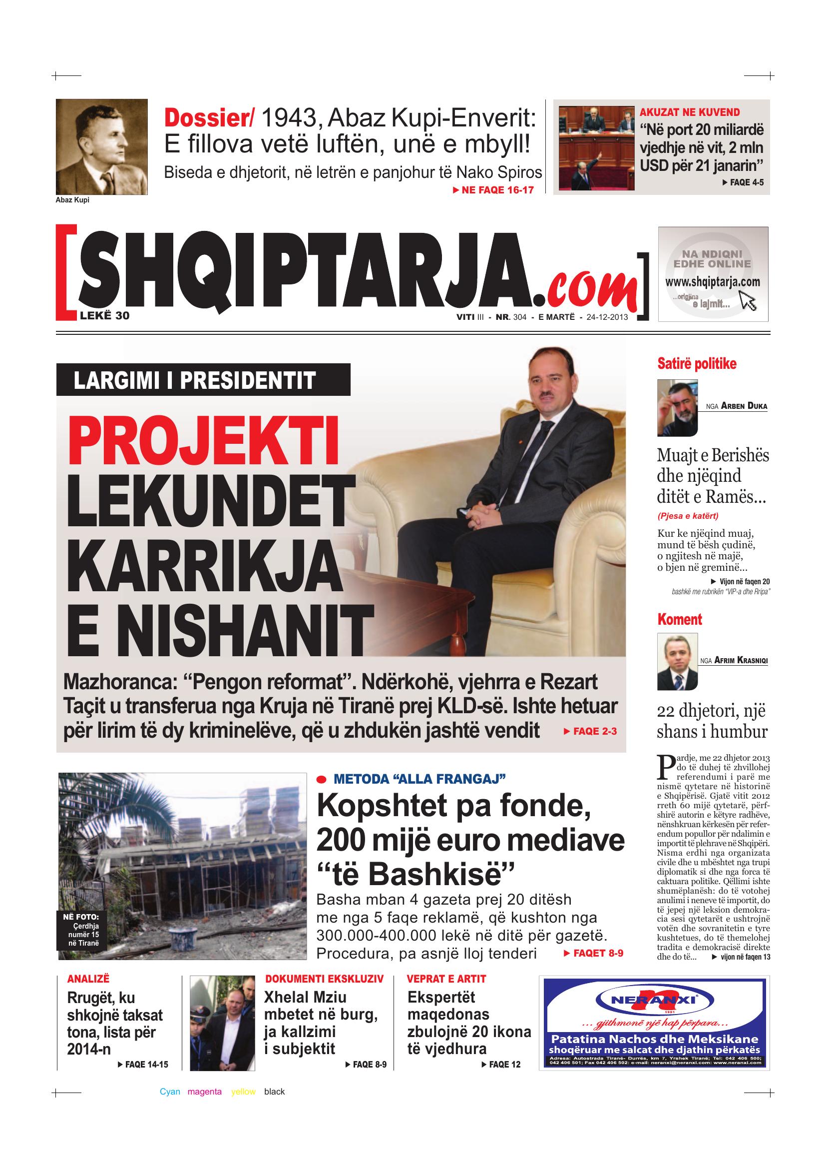 Shqiptarja.com 2013-12-24