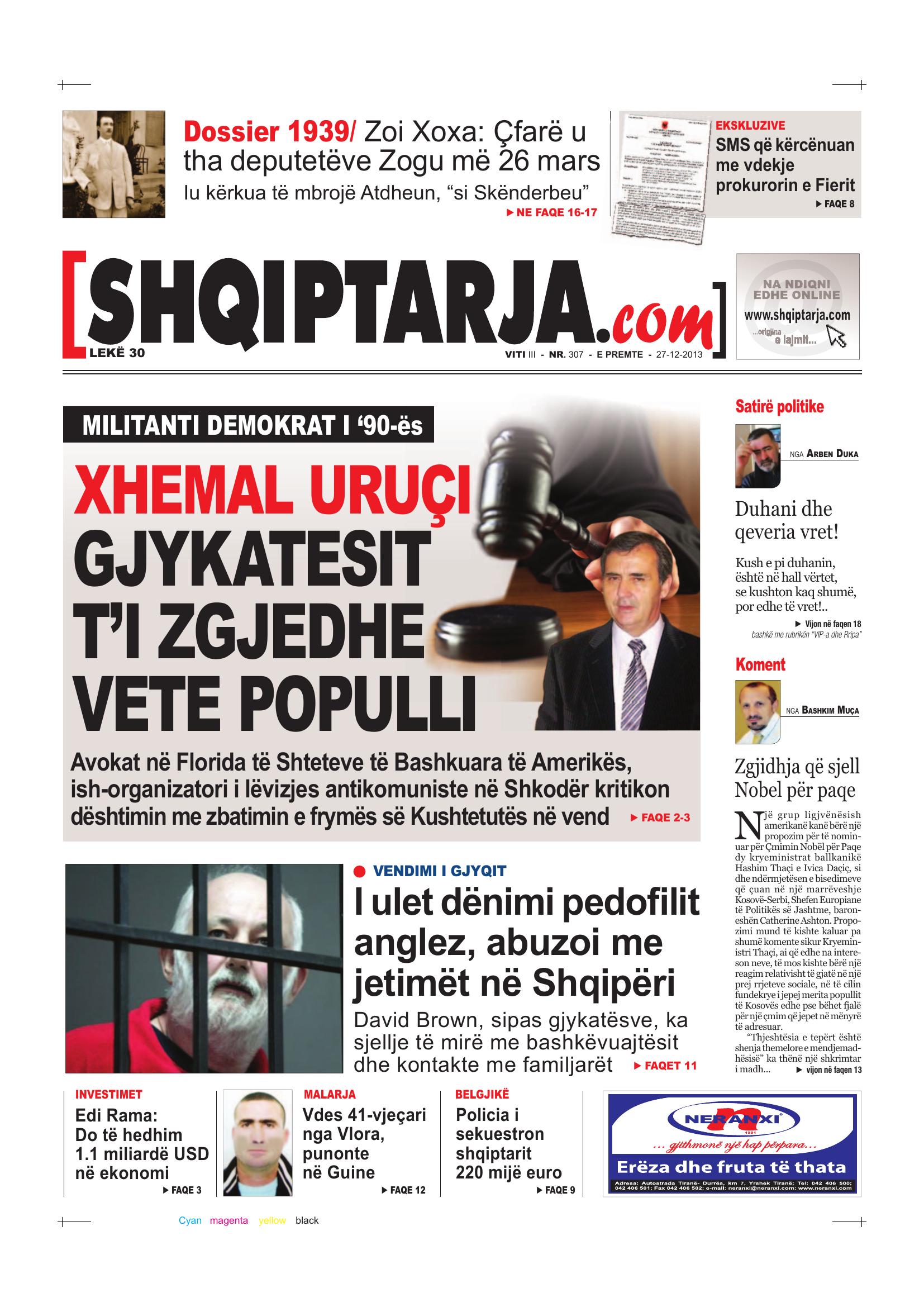 Shqiptarja.com 2013-12-27