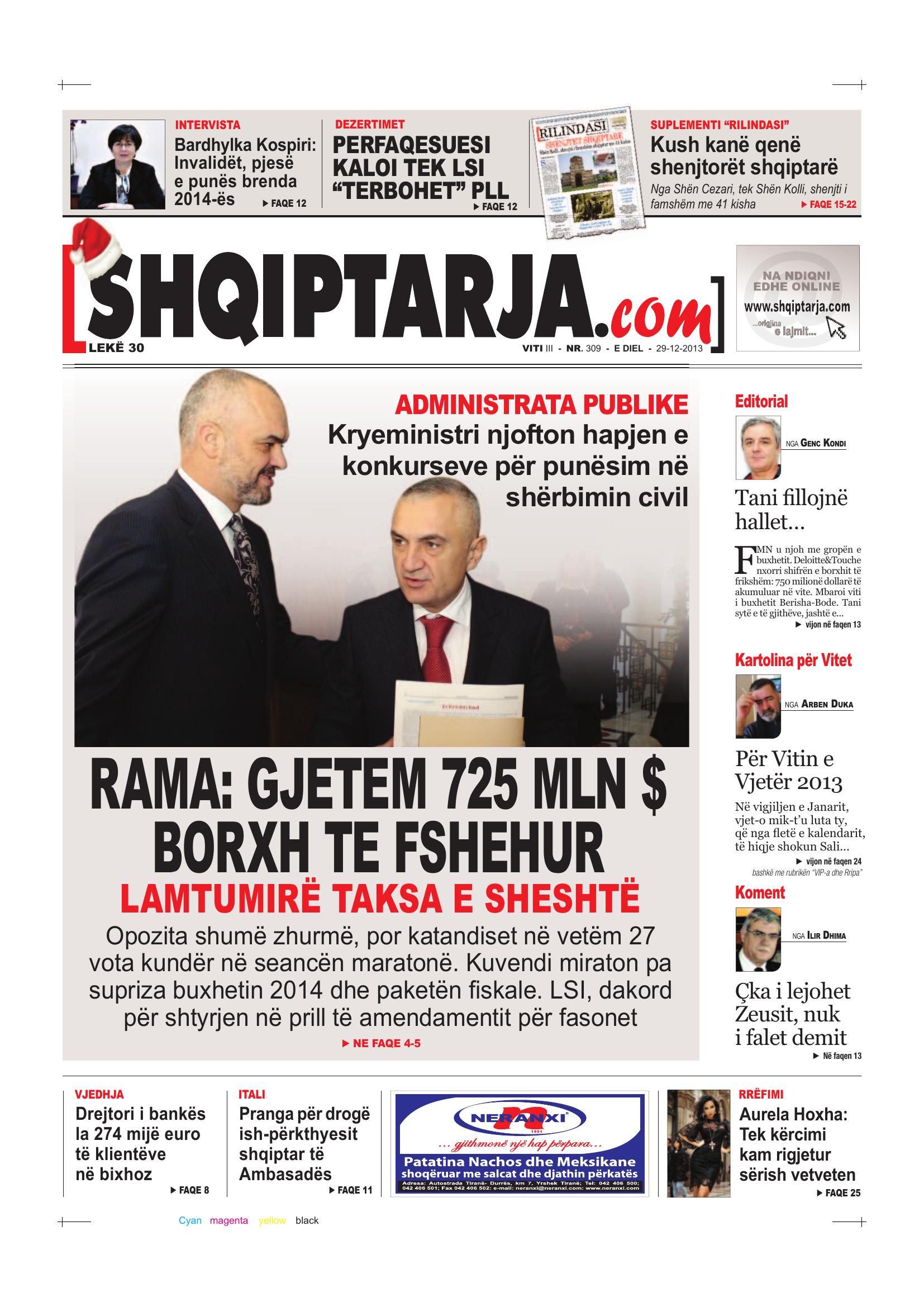 Shqiptarja.com 2013-12-29