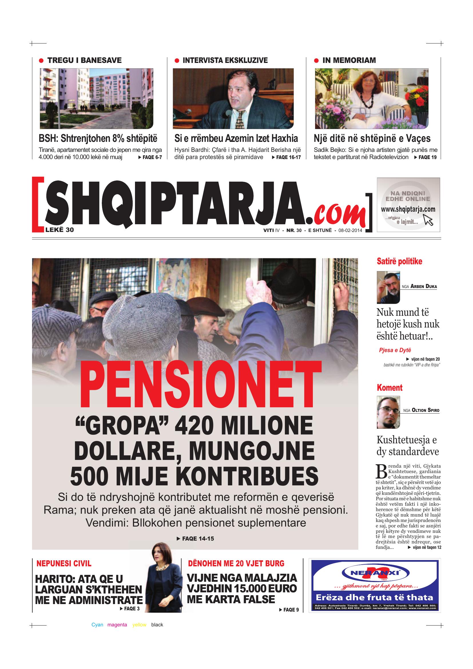 Shqiptarja.com 2014-02-08