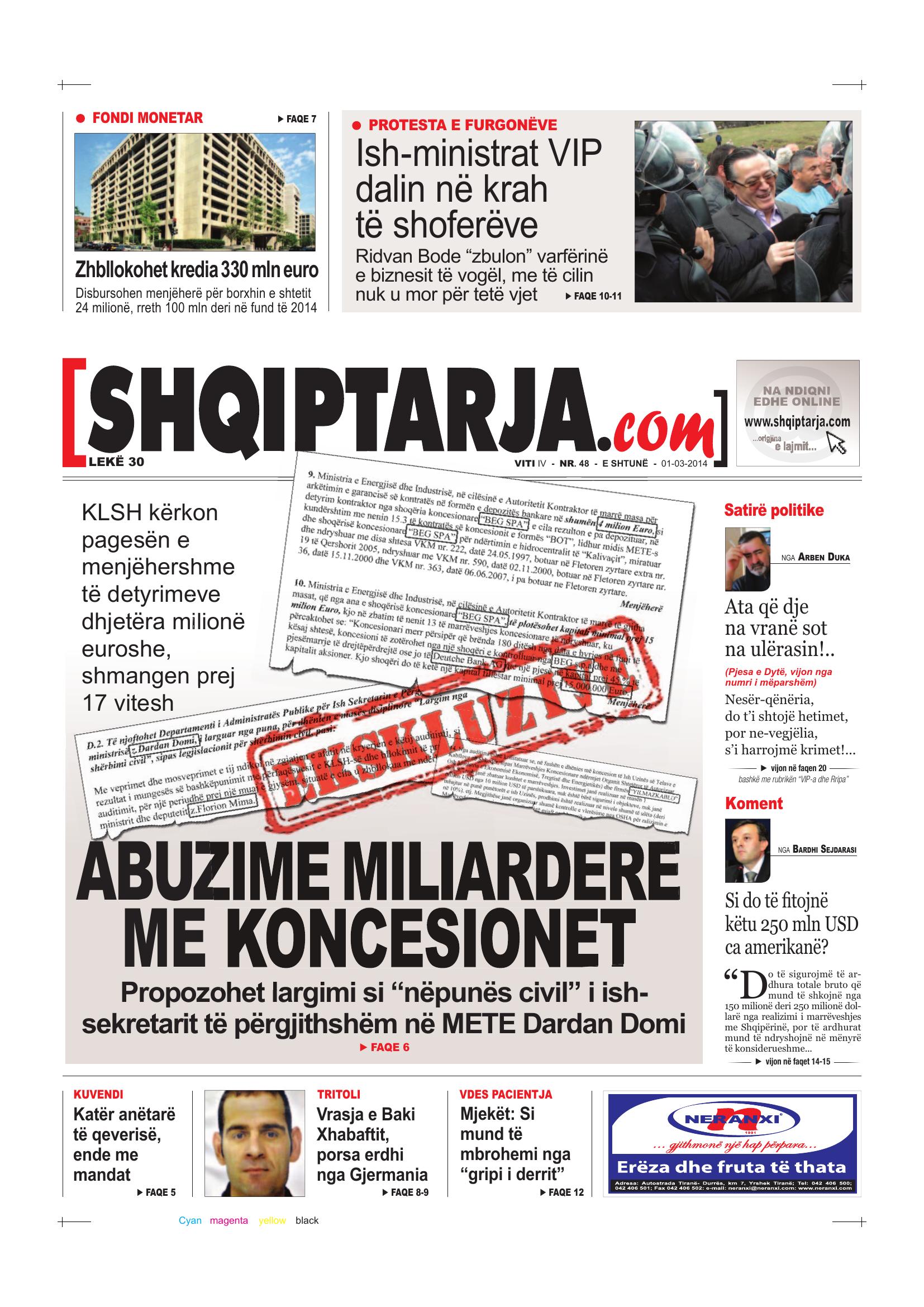 Shqiptarja.com 2014-03-01
