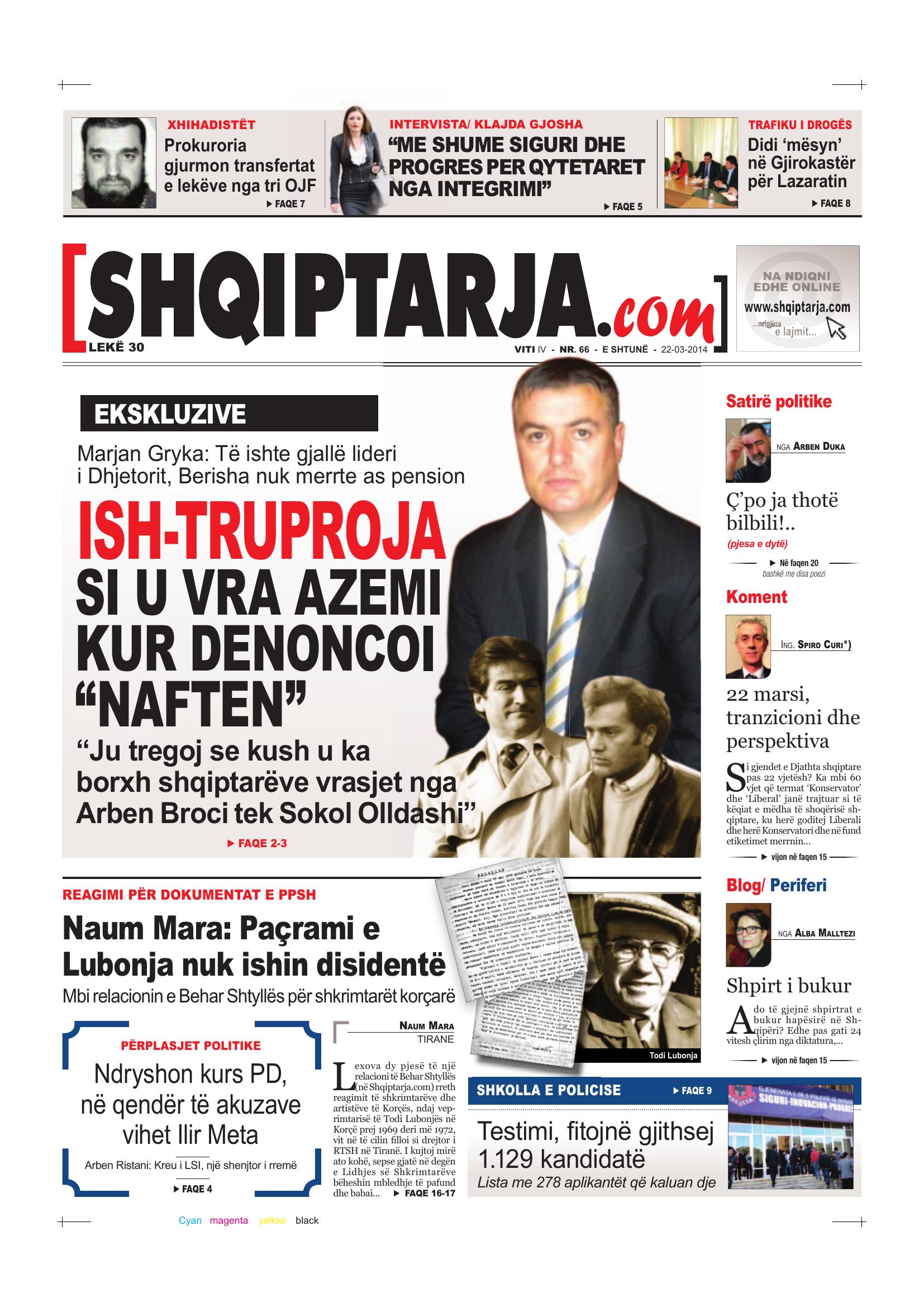 Shqiptarja.com 2014-03-22