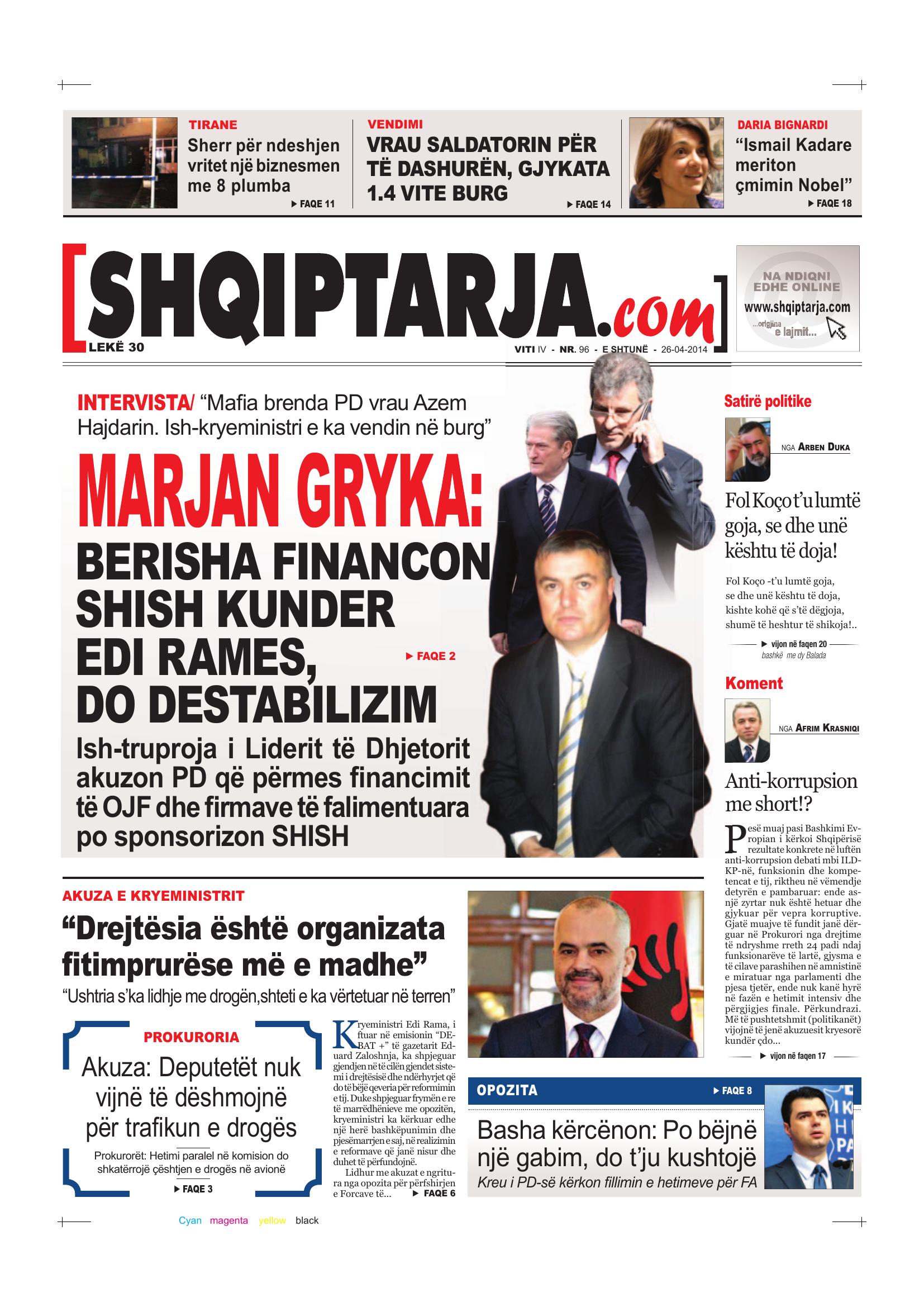 Shqiptarja.com 2014-04-26