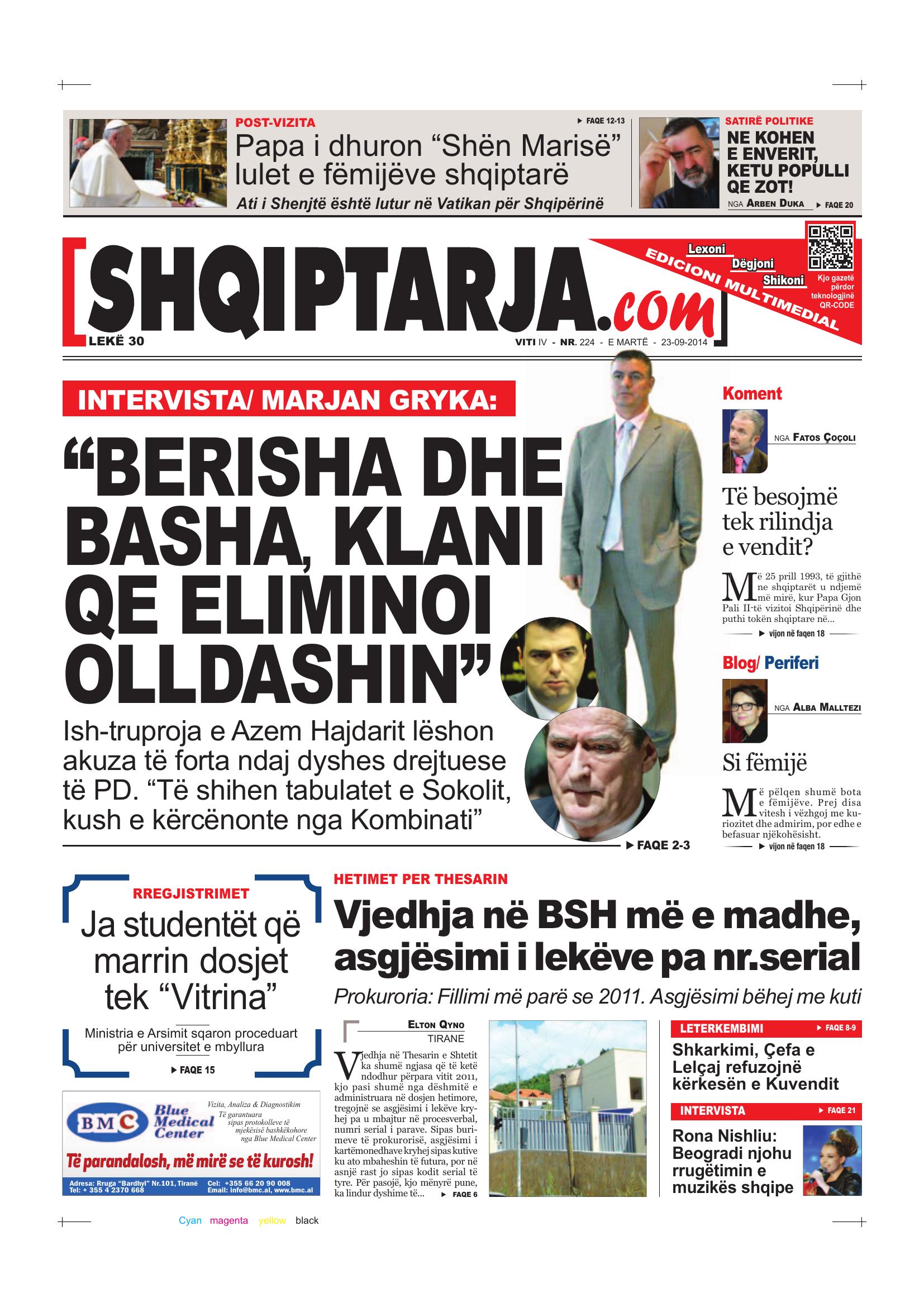 Shqiptarja.com 2014-09-23