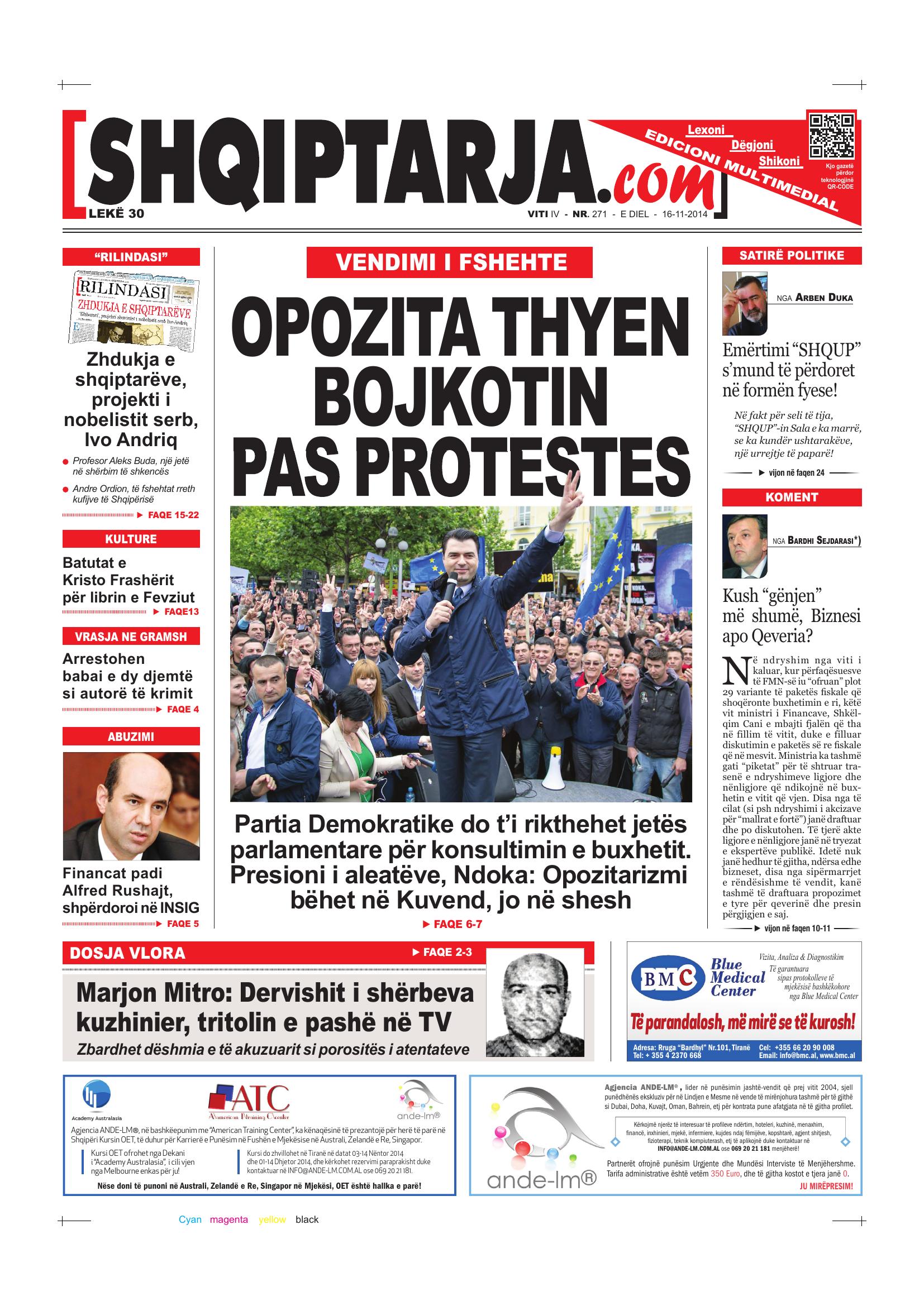 Shqiptarja.com 2014-11-16