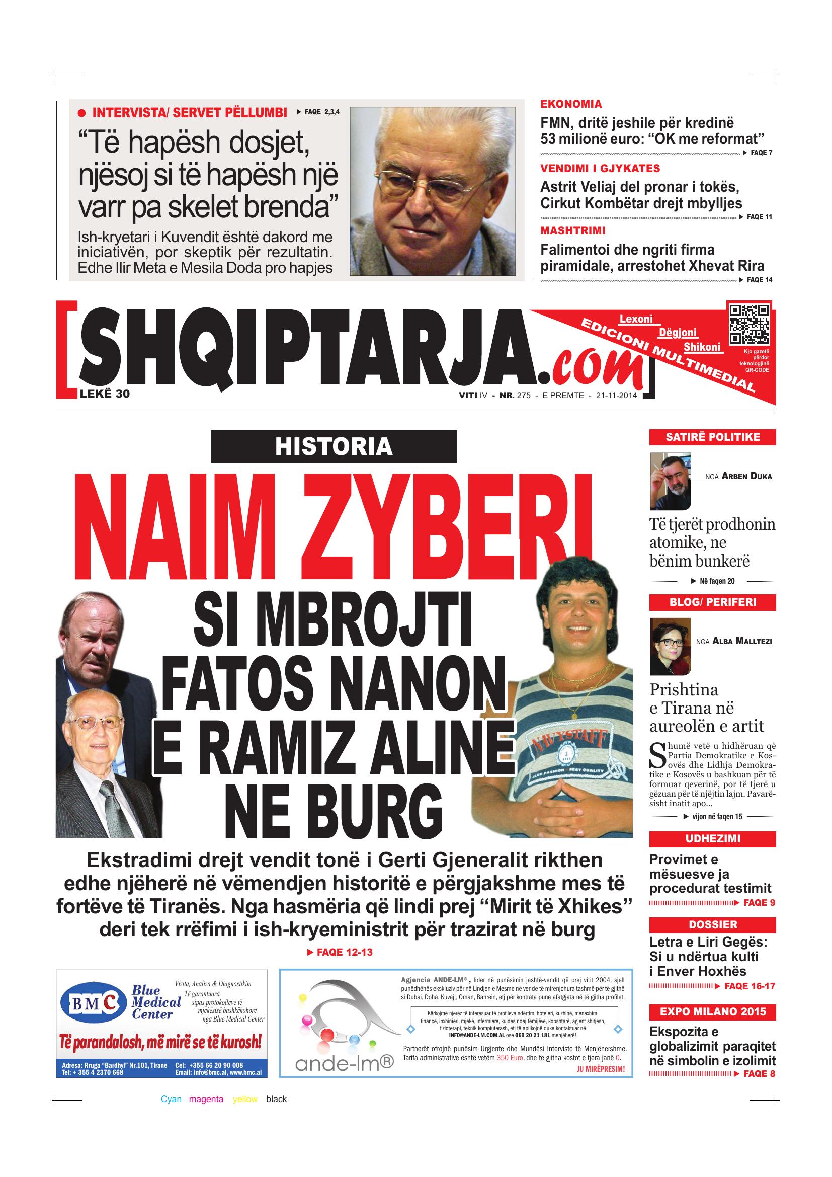 Shqiptarja.com 2014-11-21