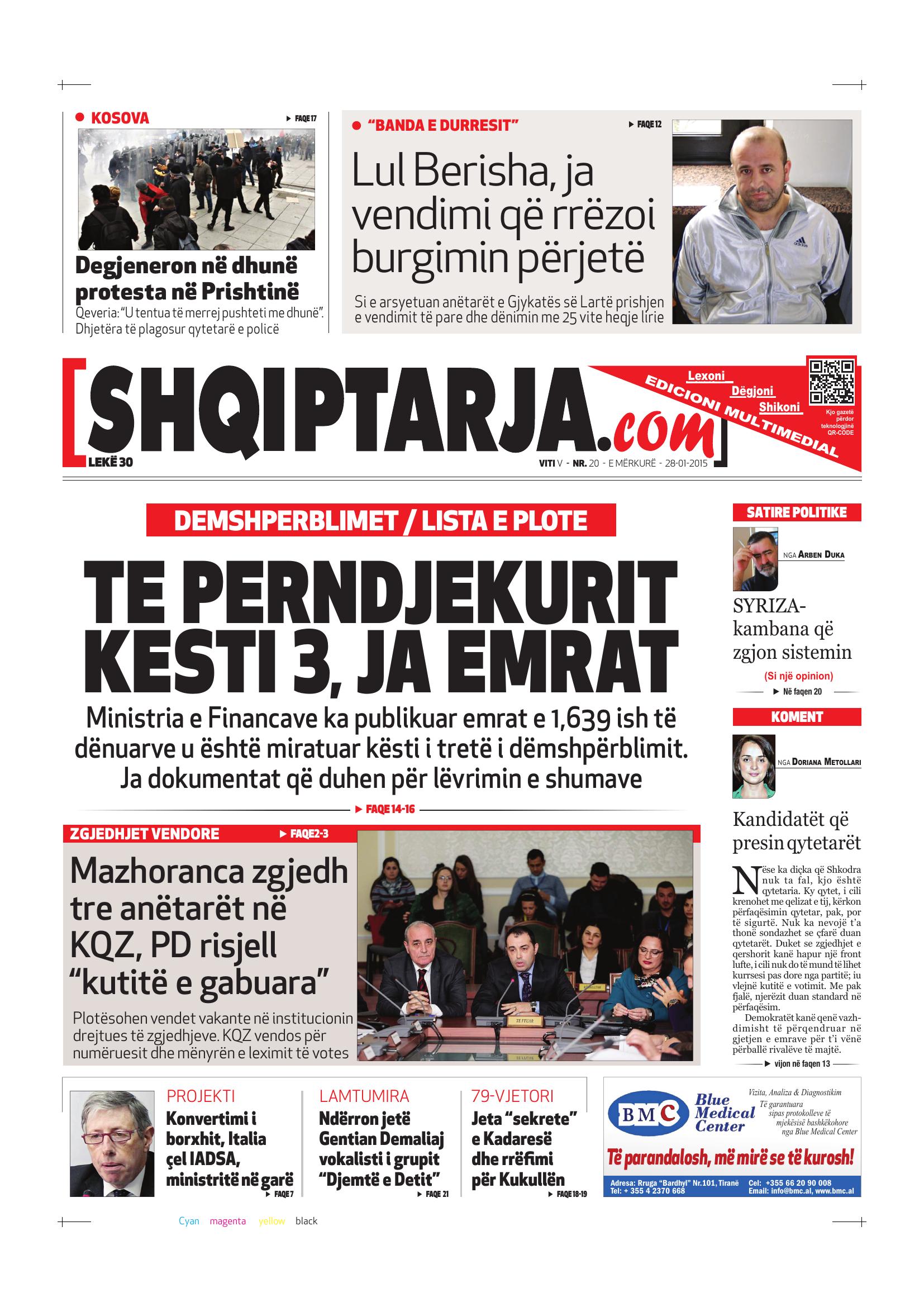 Shqiptarja.com 2015-01-28