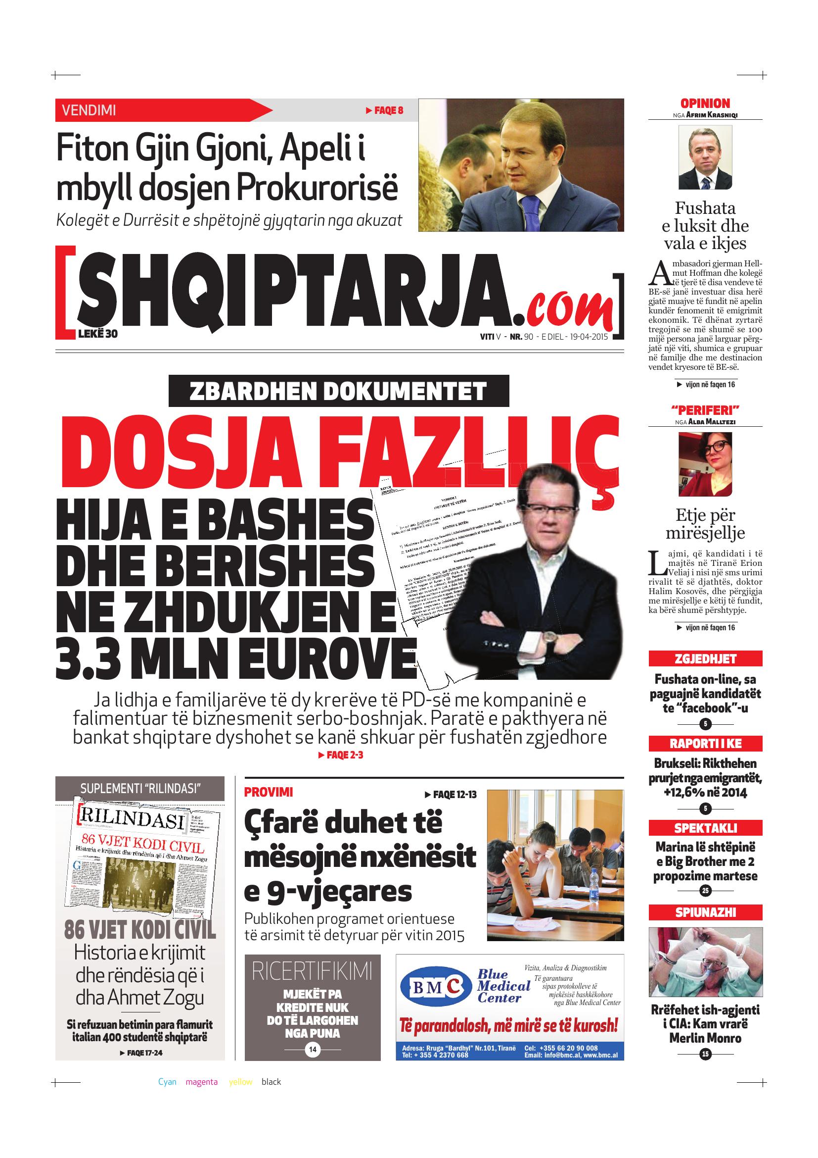 Shqiptarja.com 2015-04-19