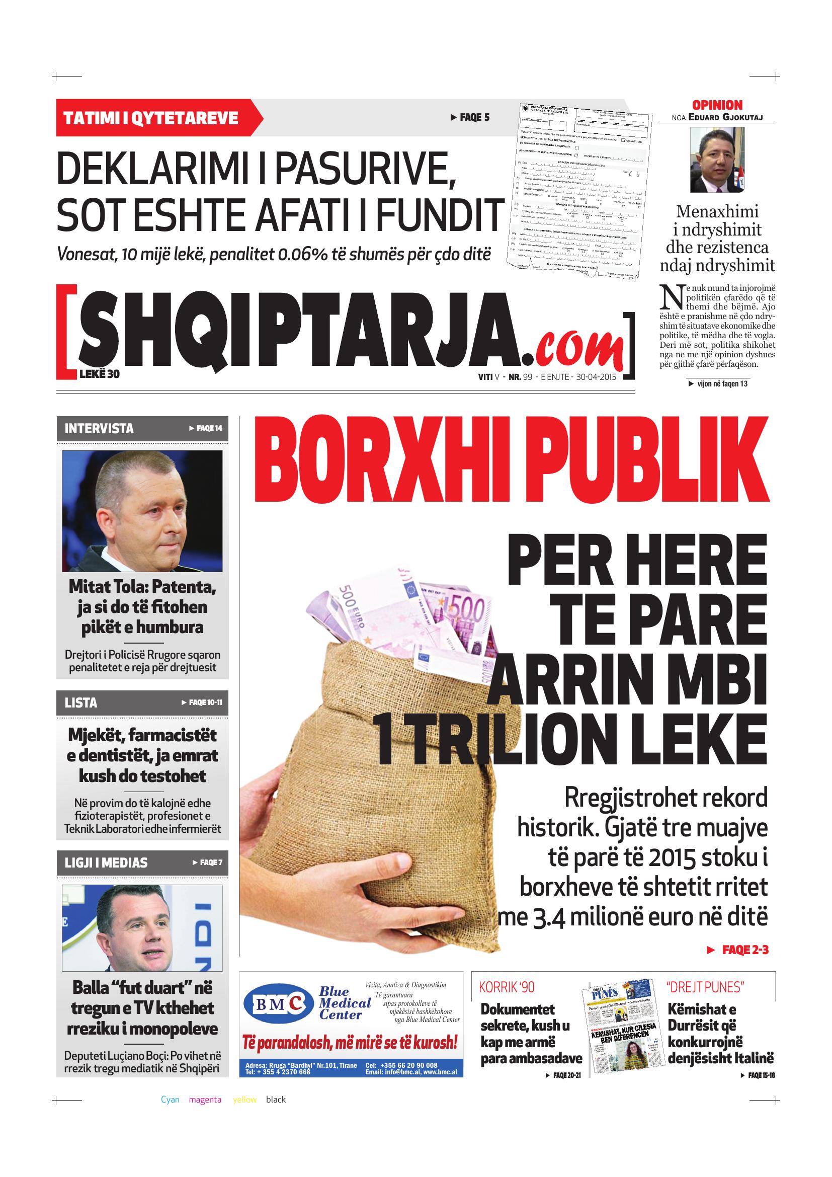 Shqiptarja.com 2015-04-30