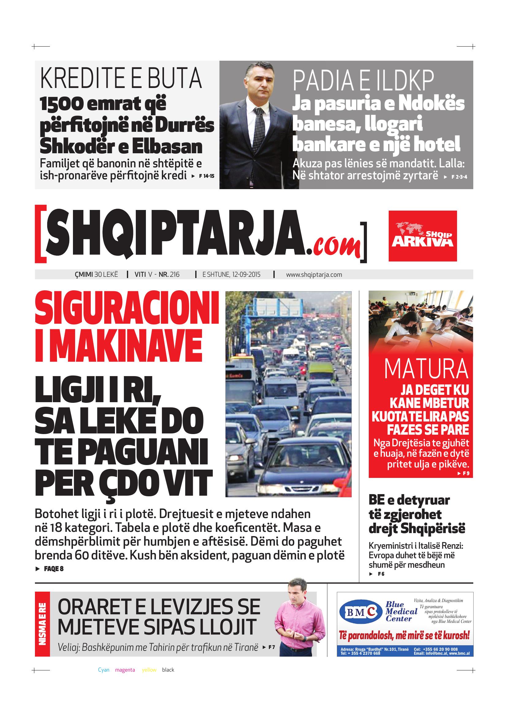 Shqiptarja.com 2015-09-12