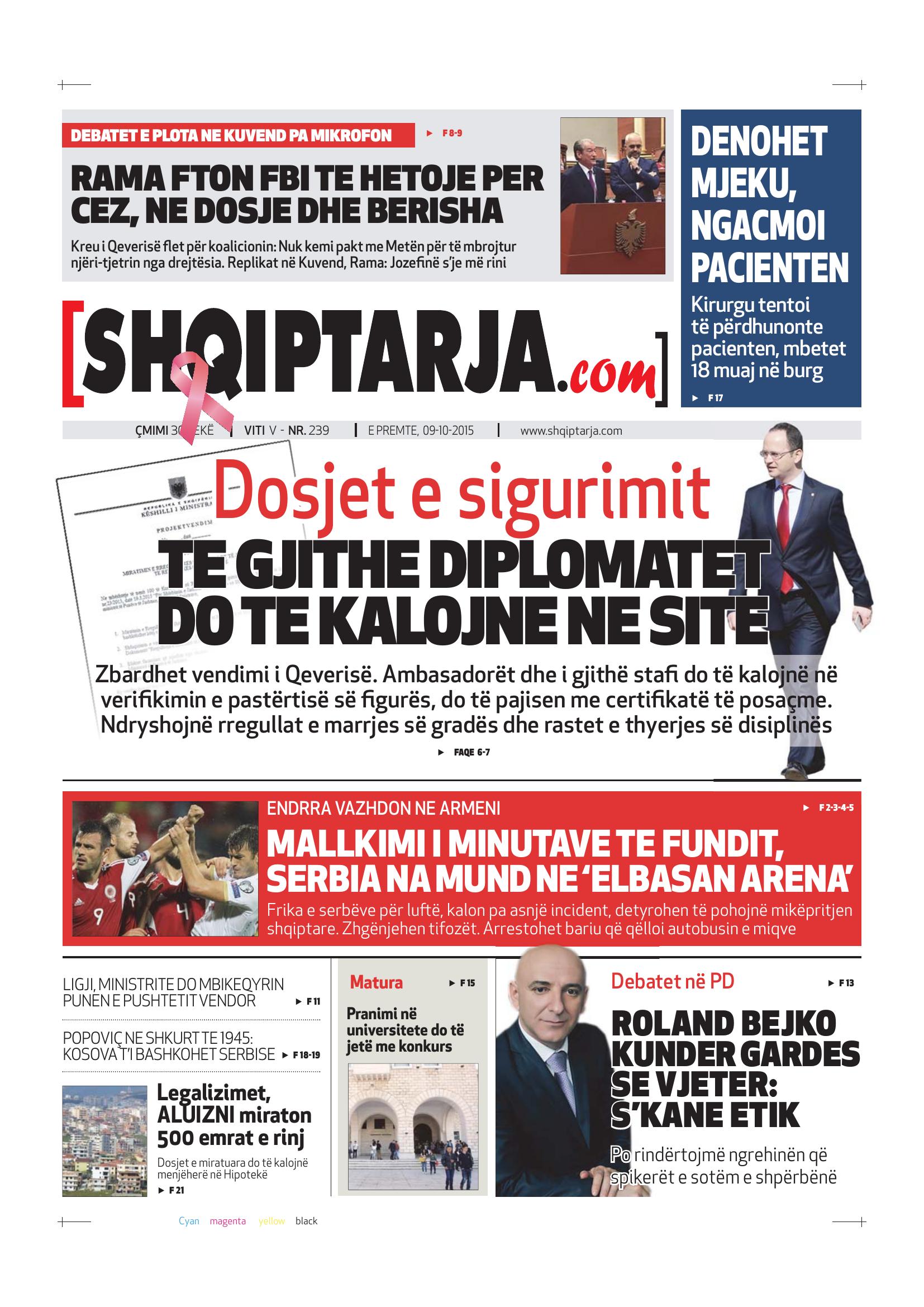 Shqiptarja.com 2015-10-09