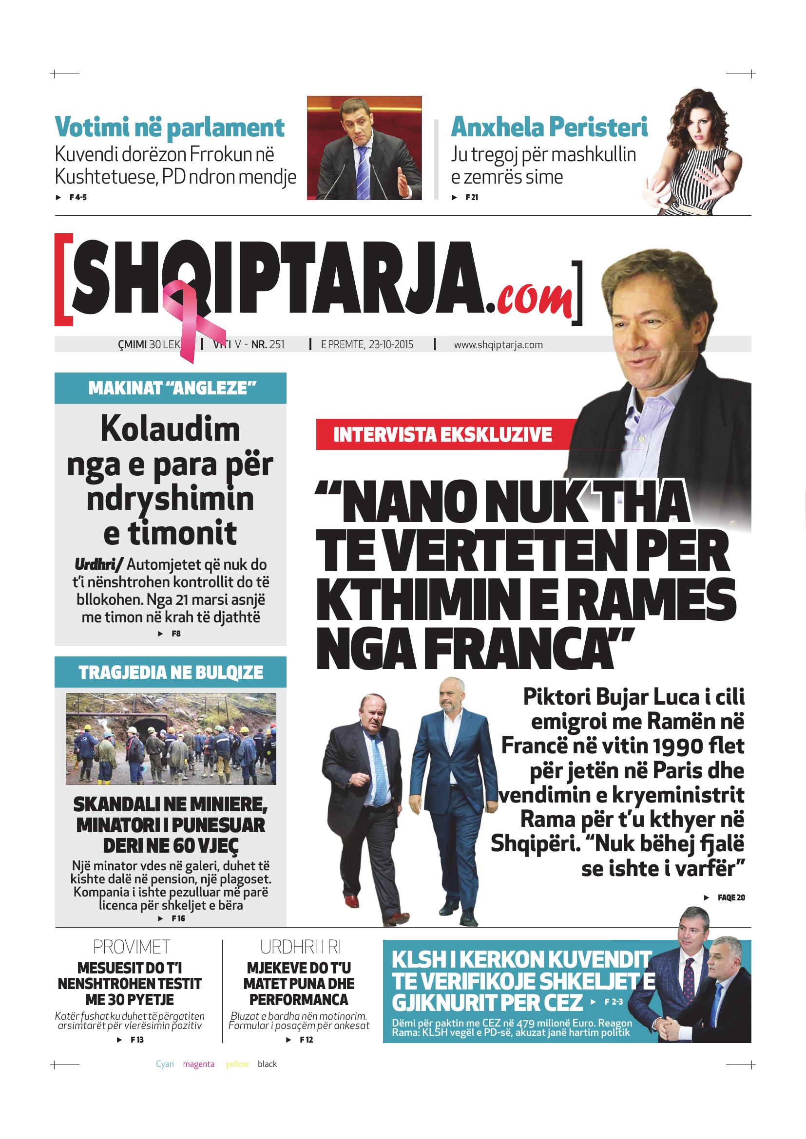 Shqiptarja.com 2015-10-23