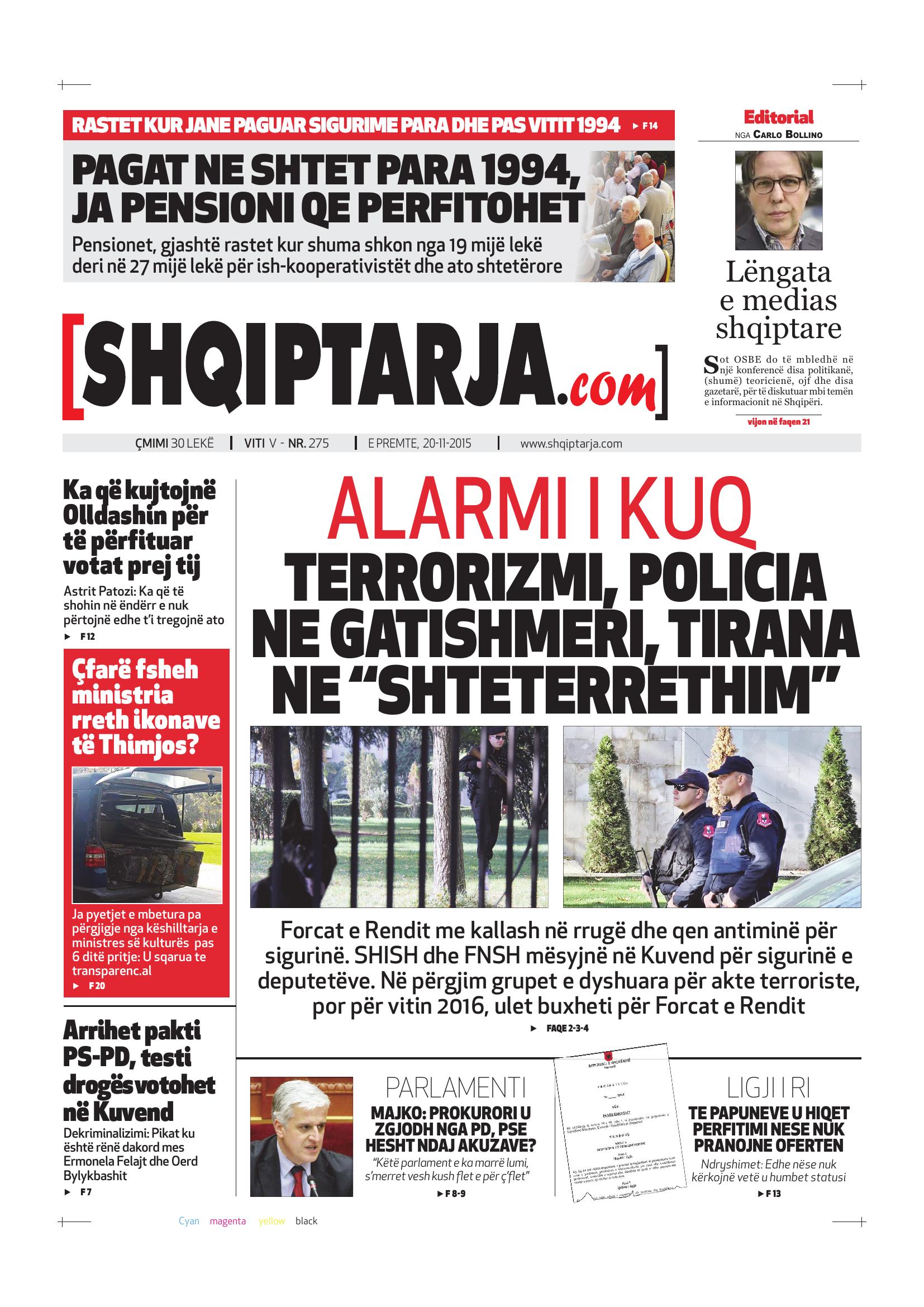 Shqiptarja.com 2015-11-20