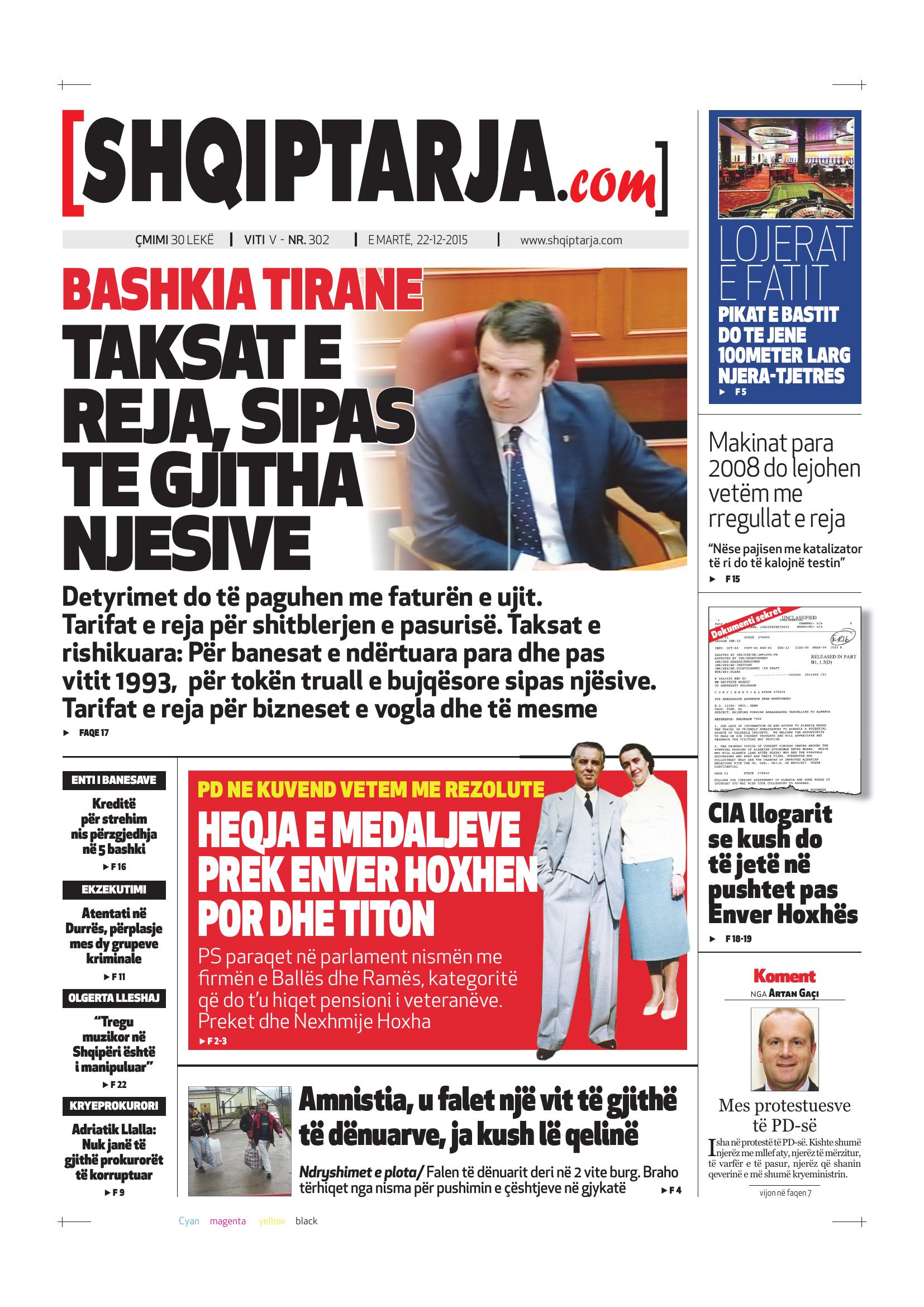 Shqiptarja.com 2015-12-22