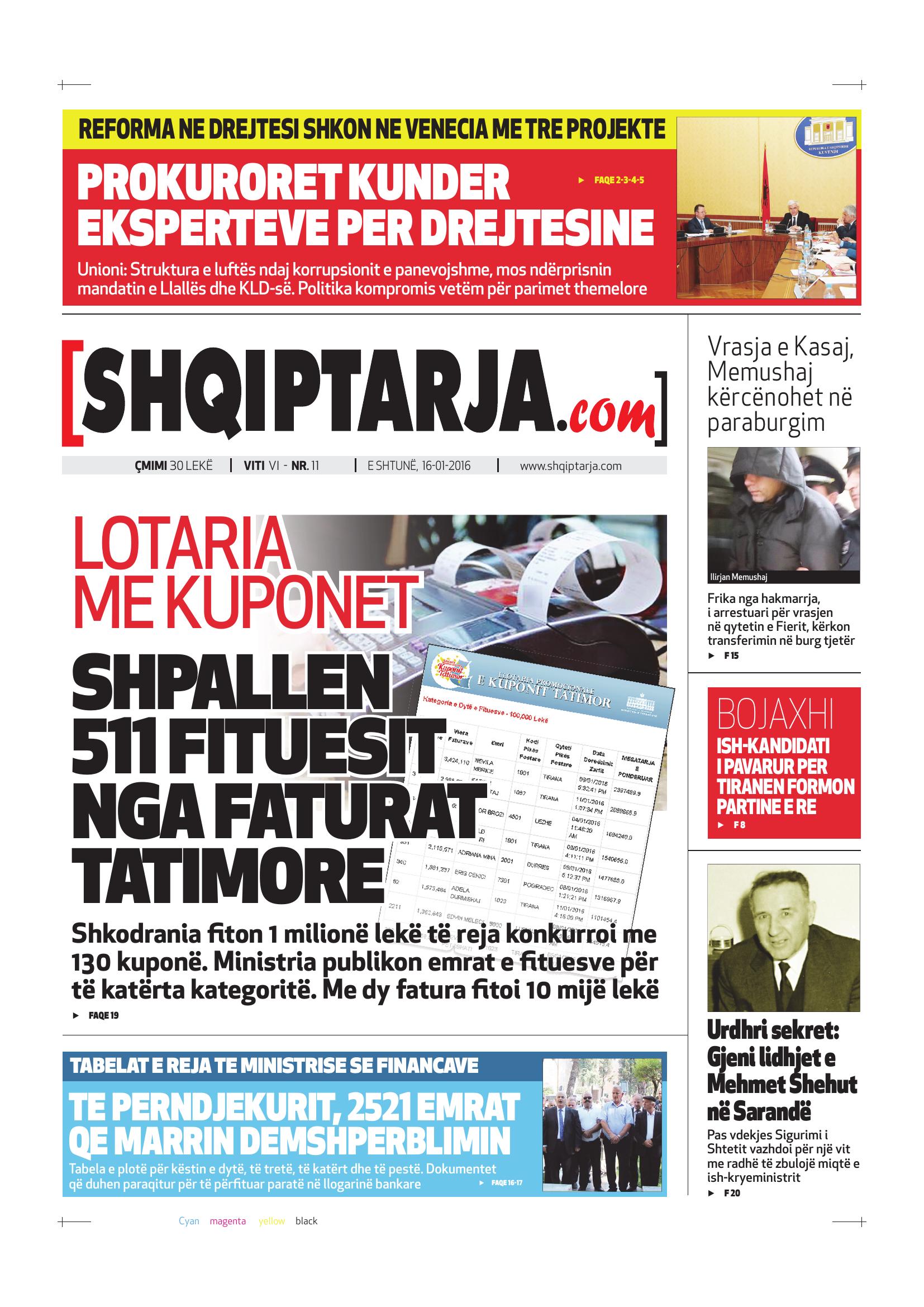 Shqiptarja.com 2016-01-16